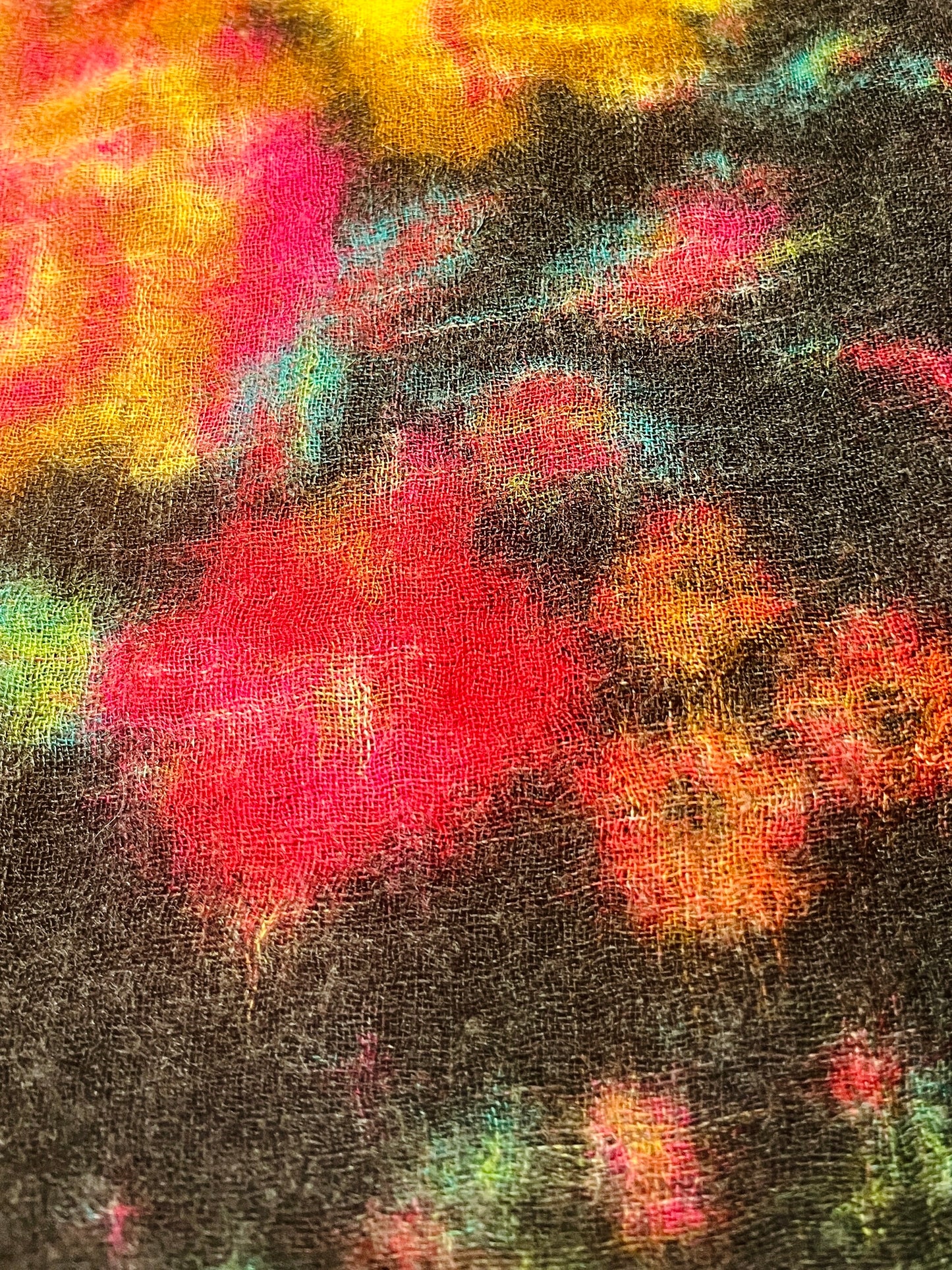 Vintage loose Weaved Wool Shawl Long Rectangular Scarf