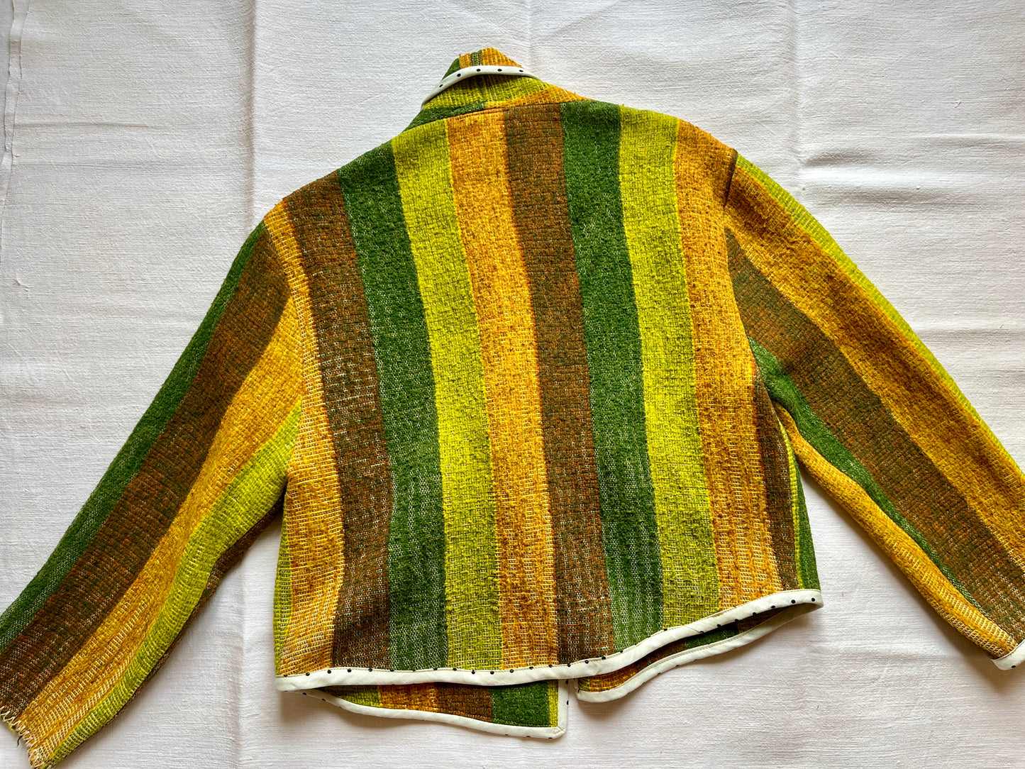 Repurpose vintage roadtrip wool blanket turns Jacket Blazer