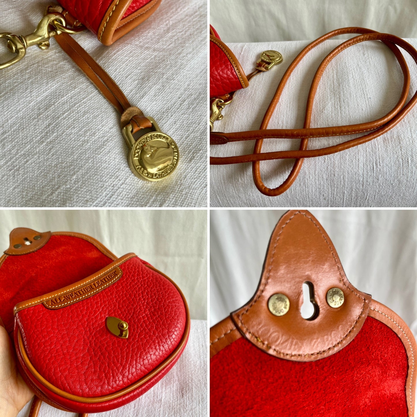 Super Rare RED/British Tan R74 Cavalry Belt Bag Mint