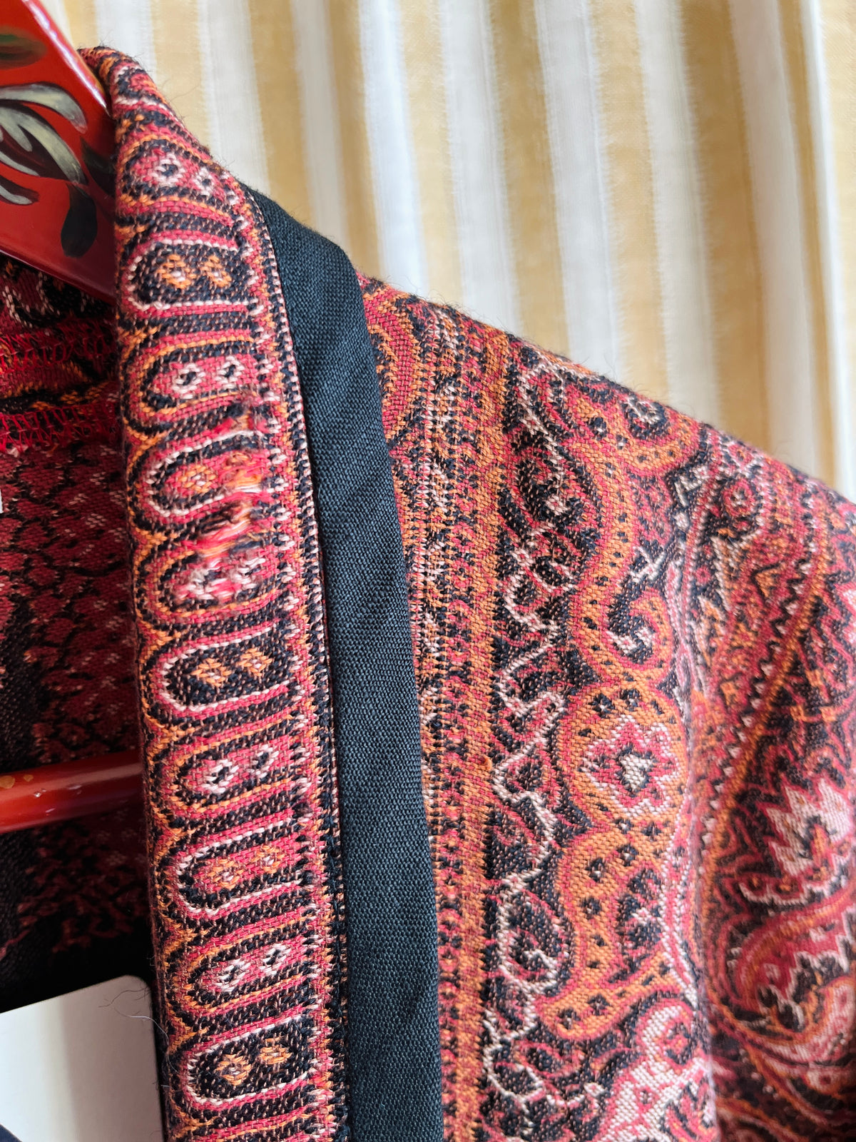 Antique Worteldoek Wool Kimono Jacket