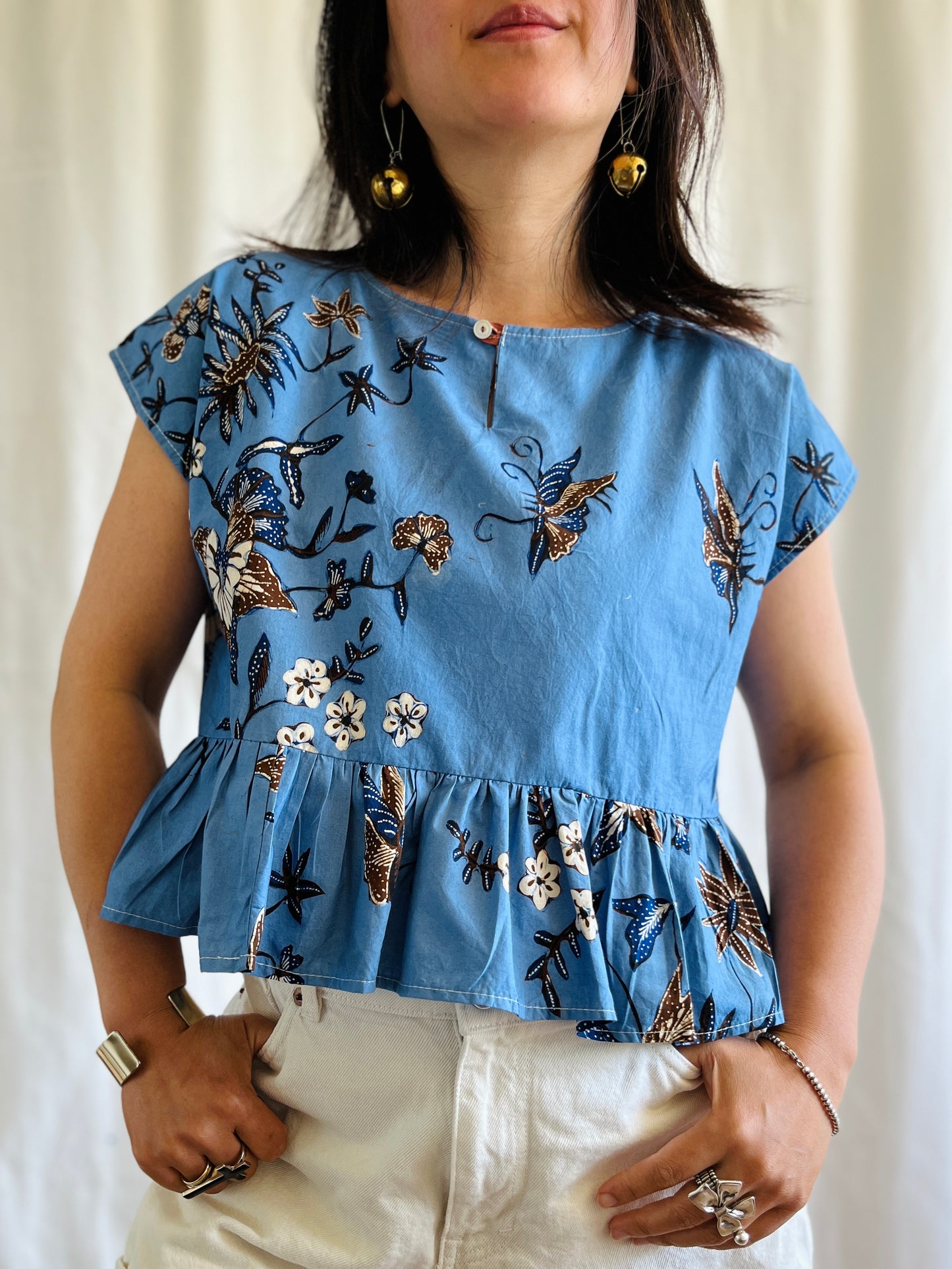 ✨ Vintage Batik Dolly Top