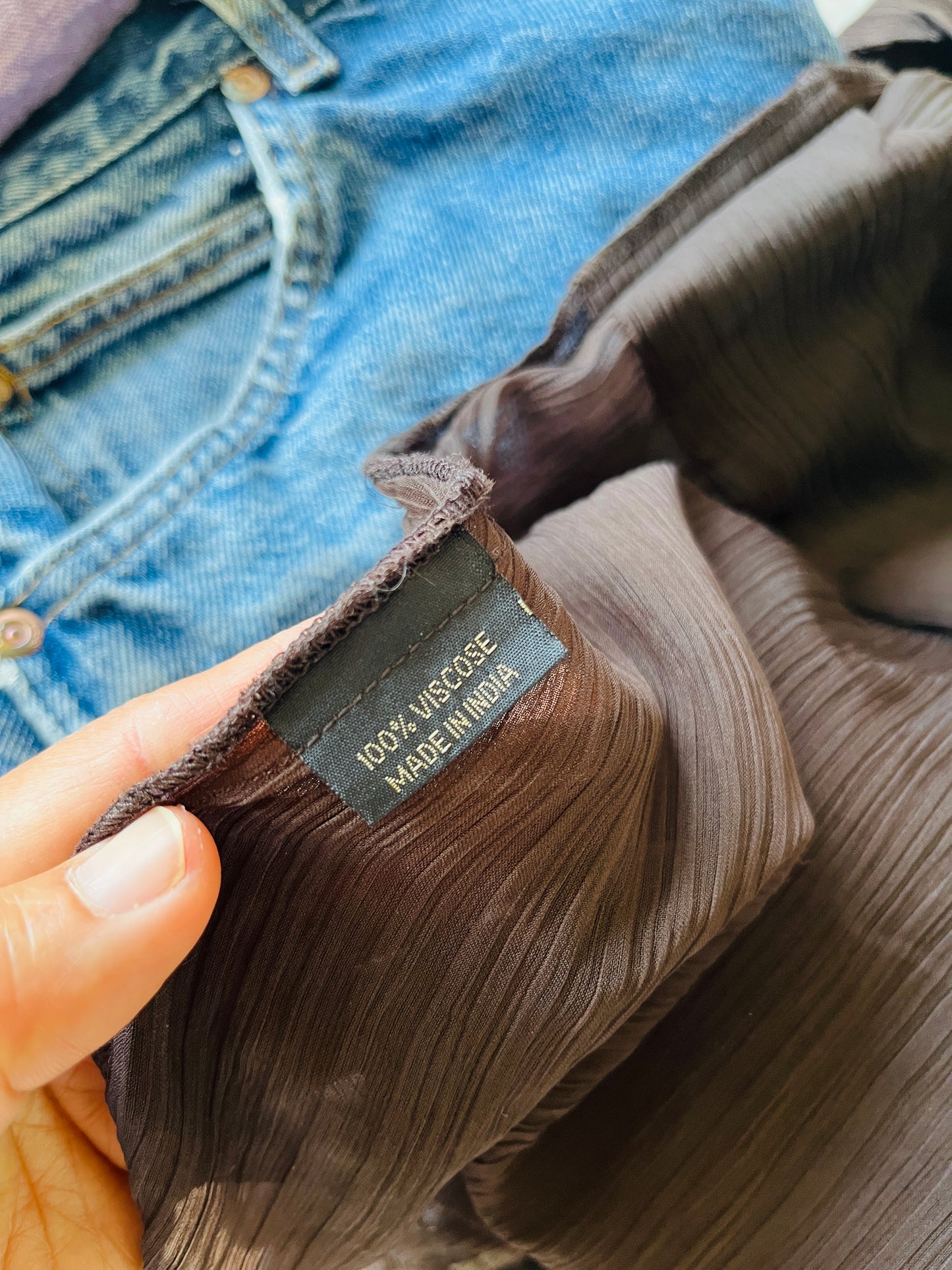 Indian Open Sleeves Beaded Tunic Deep V Goddess