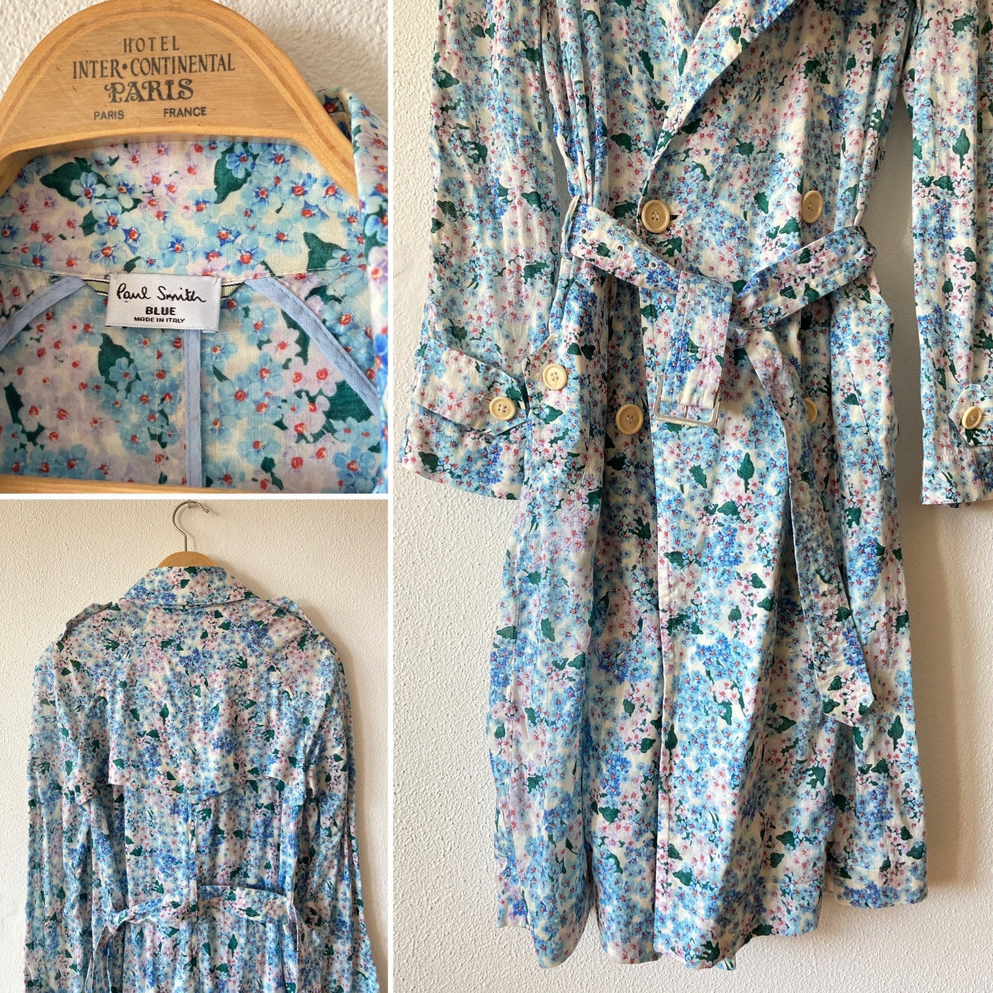 Vintage Paul Smith Blue label Trench Coat