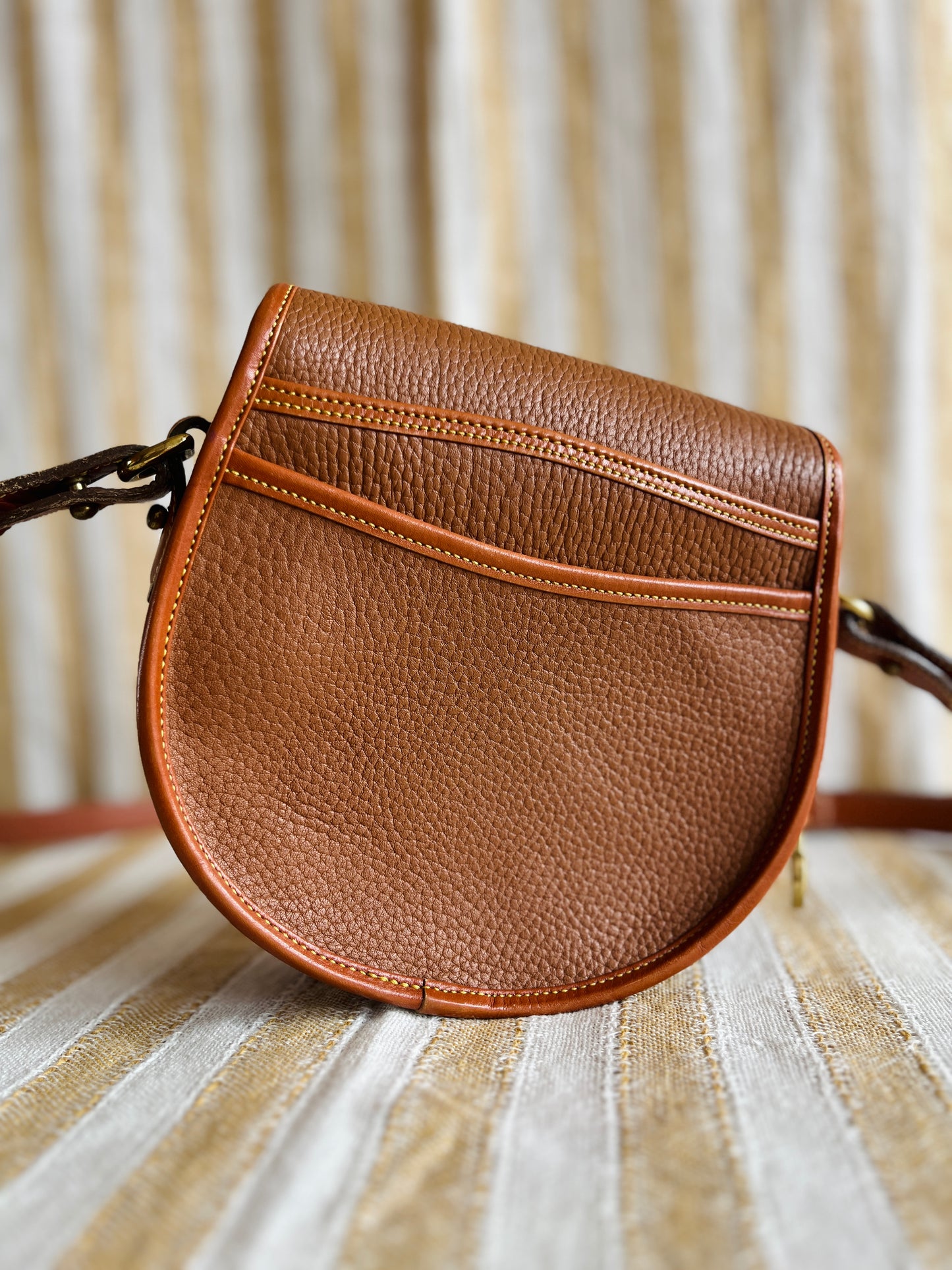 MINT All British Tan Flap Bag