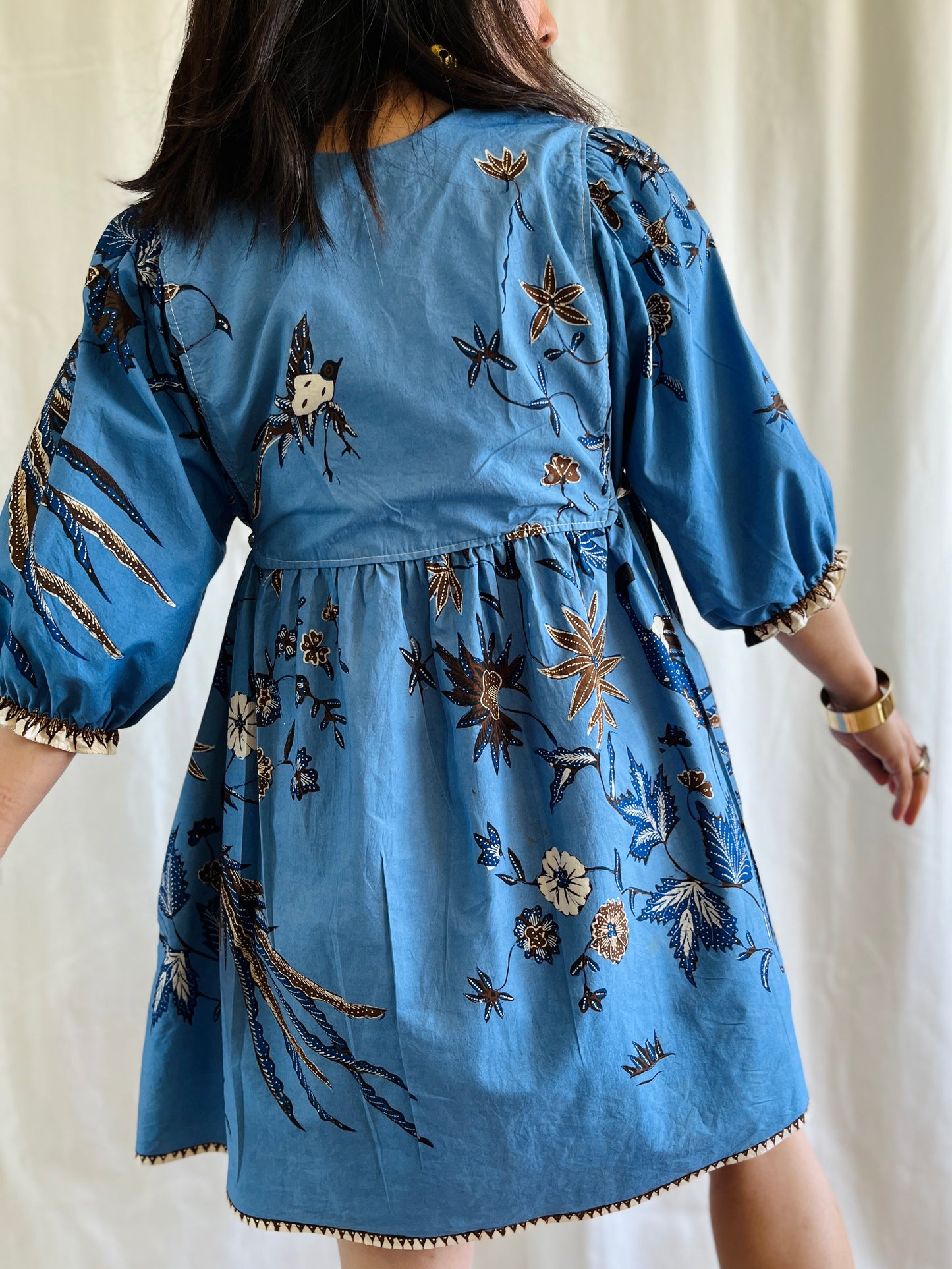 Vintage Batik Goddess Dress