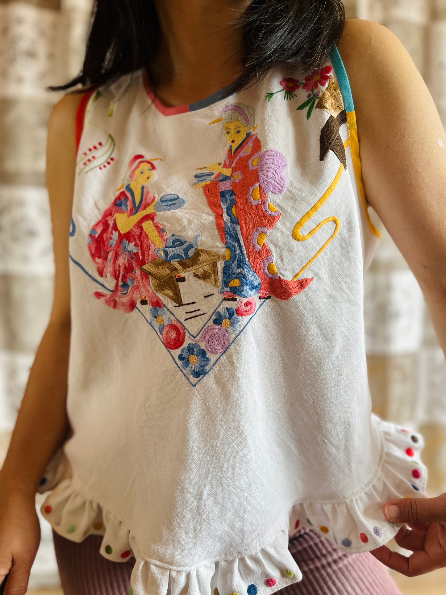 The Japanese tea party Statement tank top