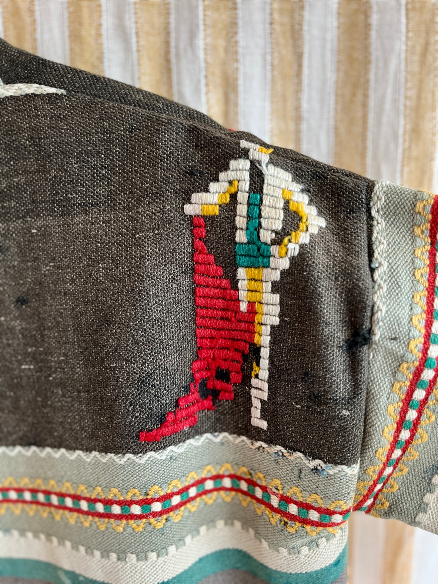 Antique Turkish Kilim Rug turns Jacket