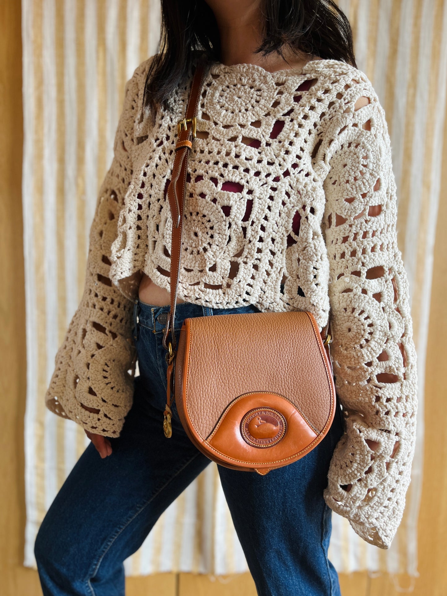 MINT All British Tan Flap Bag