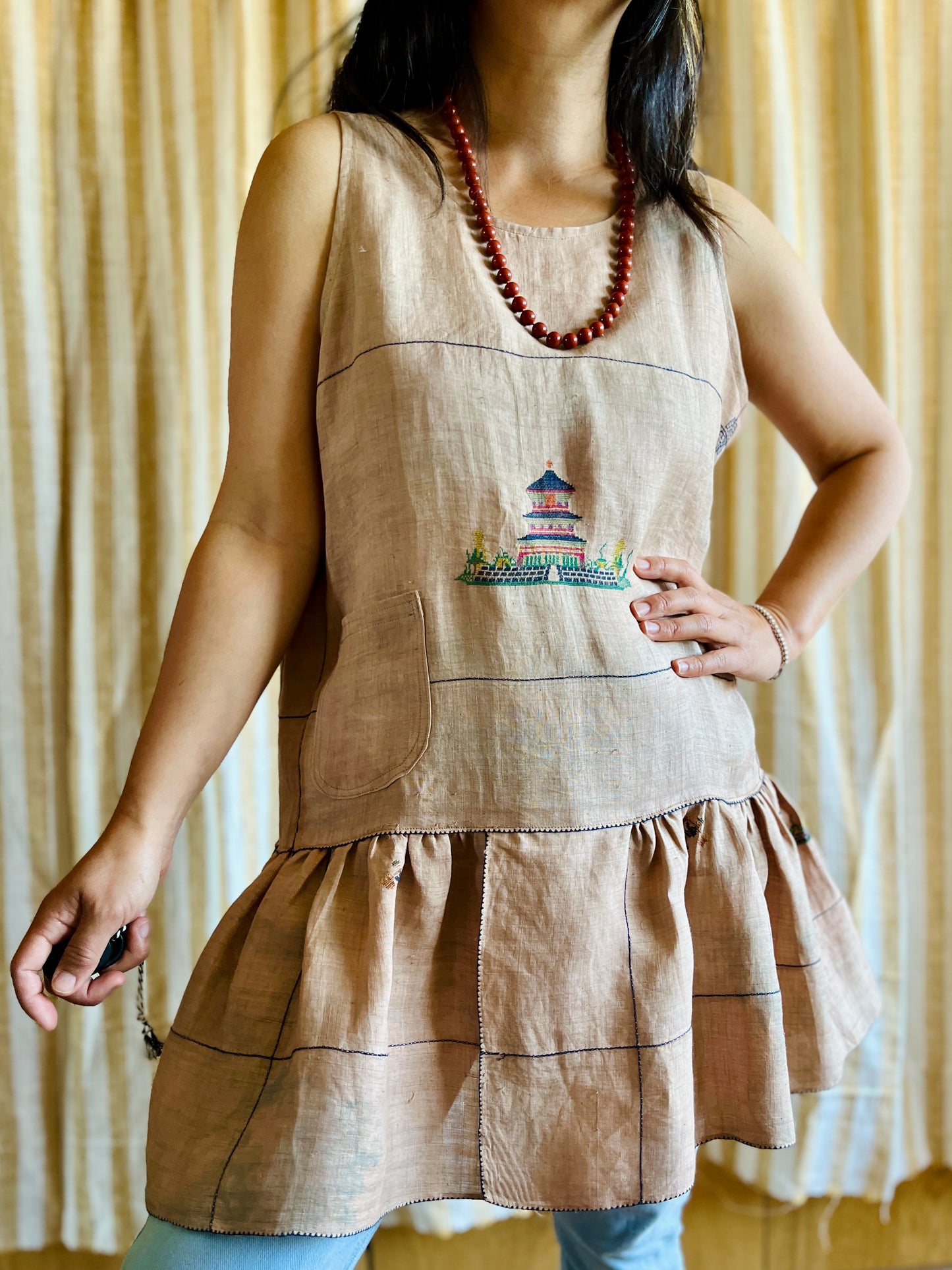 Passion Dyes - Rice linen sun dress