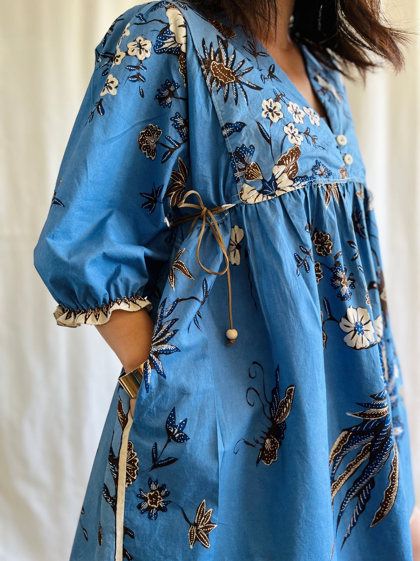Vintage Batik Goddess Dress