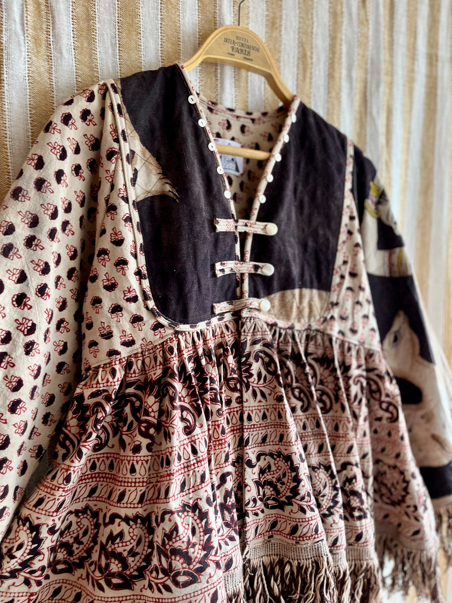 Goddess Jacket / Blouse made from vintage Indian Print