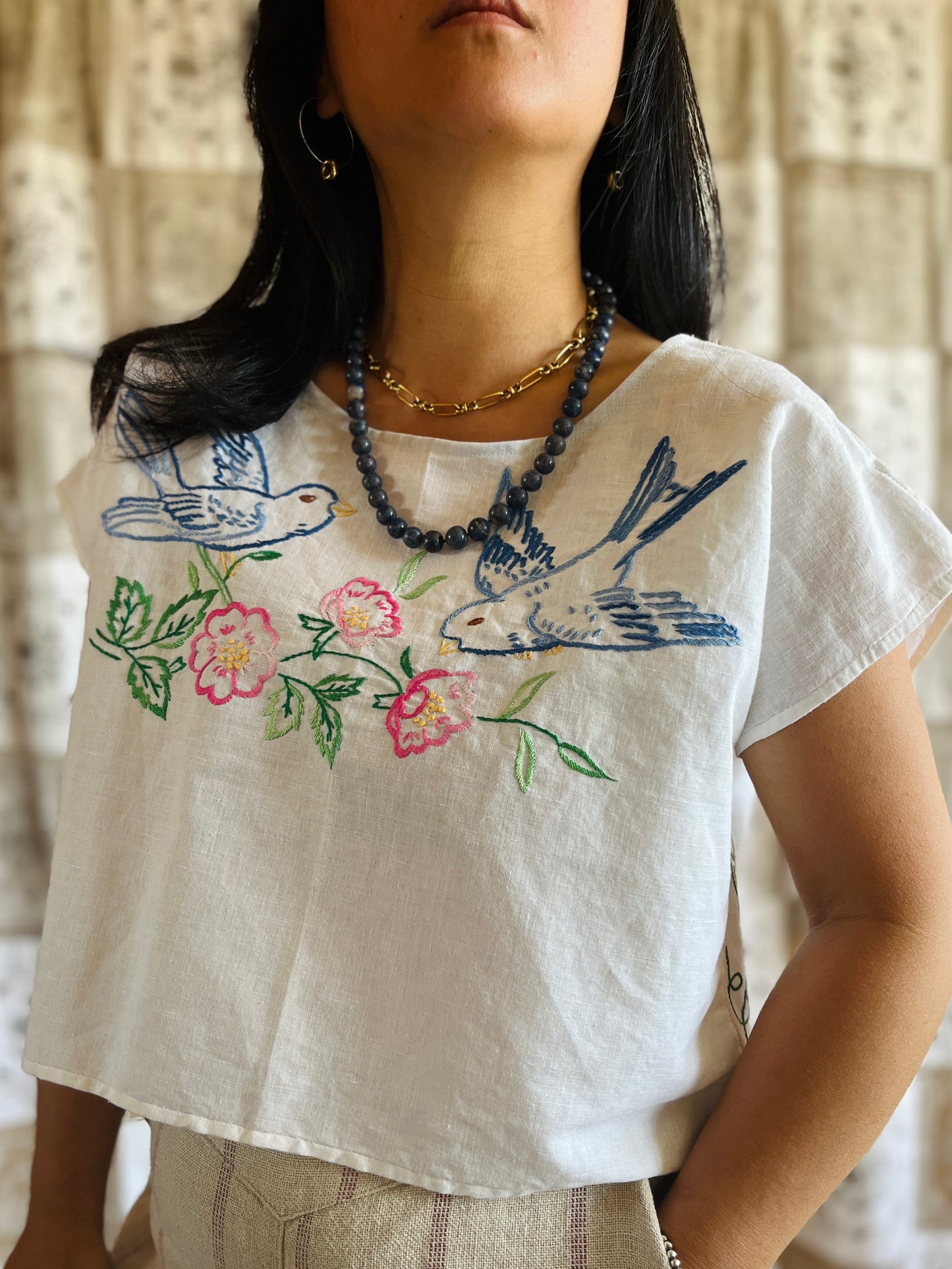 Blue birds tee