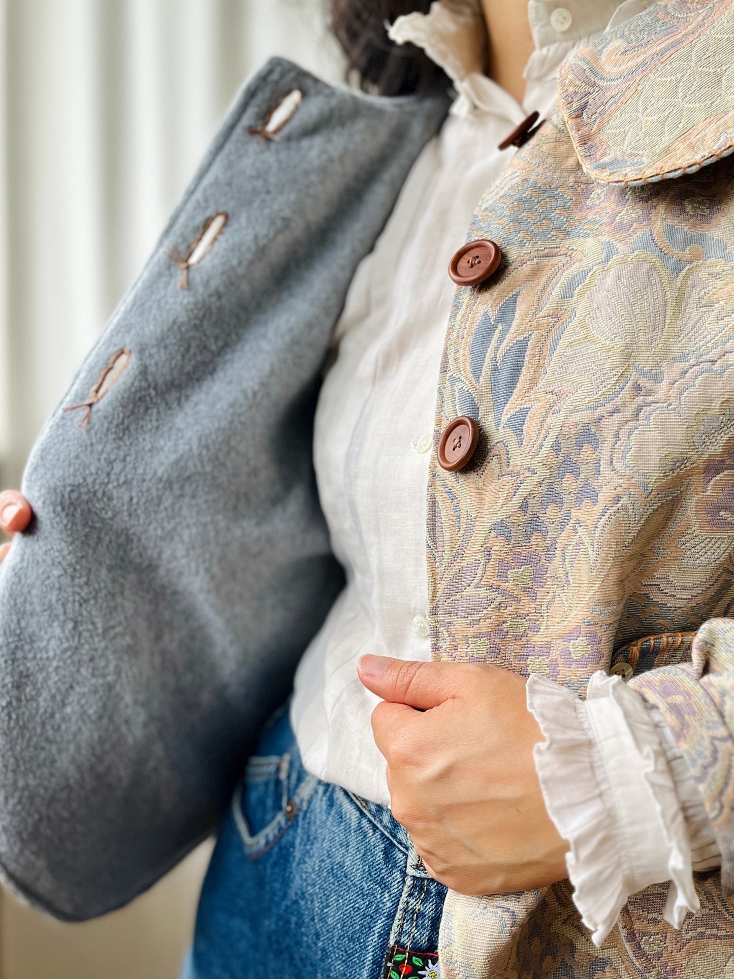 Peter Pan Collar Light Jacket