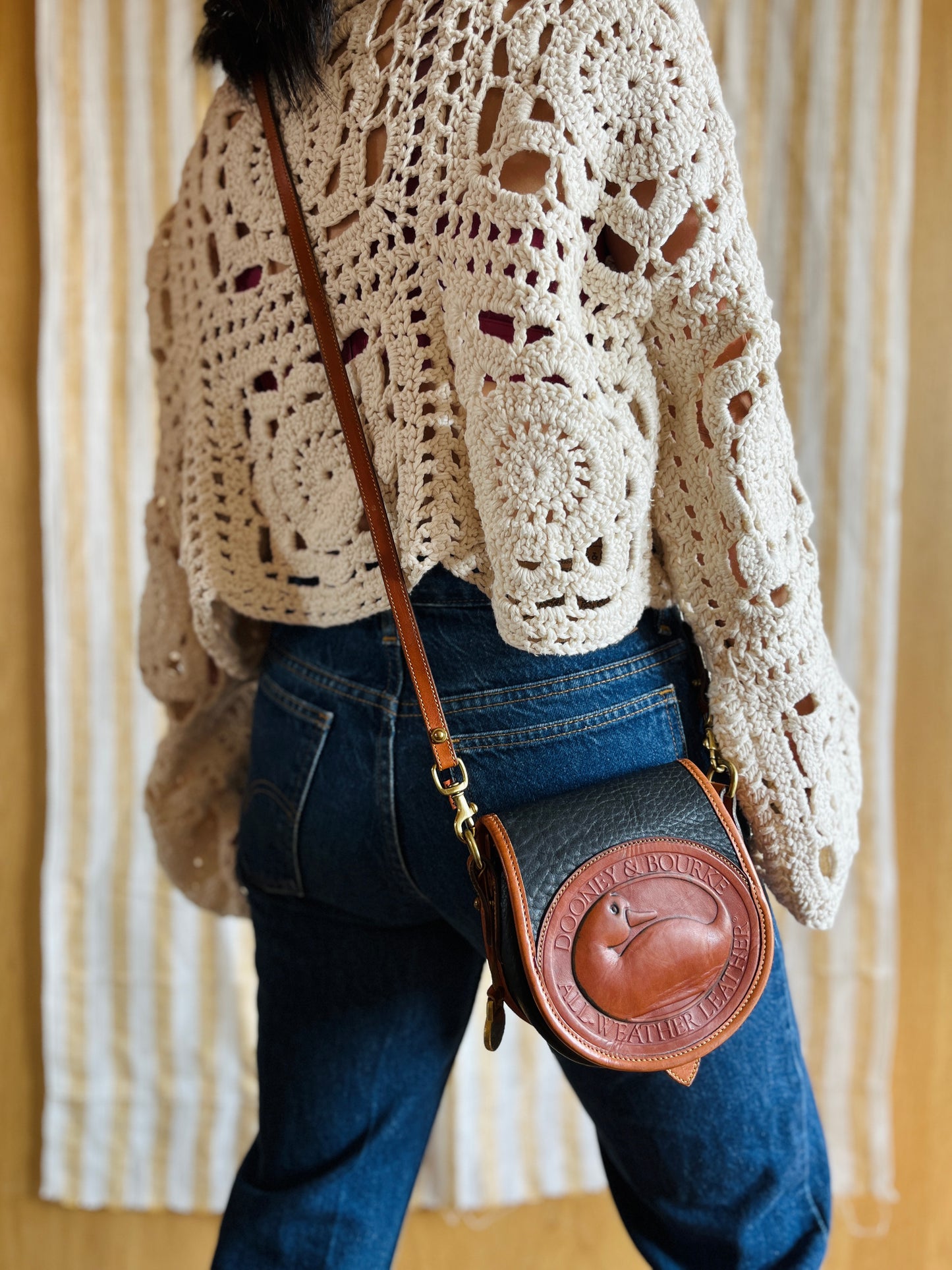 Black and British Tan BIG DUCK Crossbody