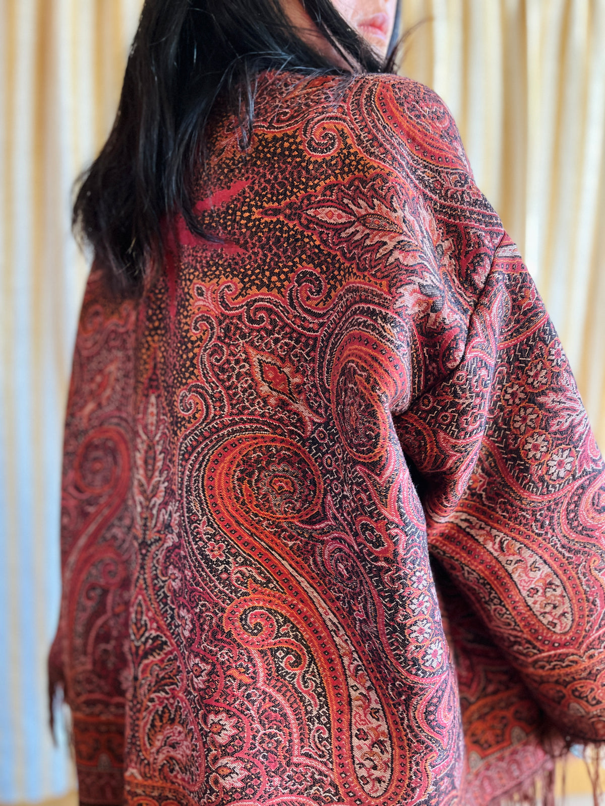 Antique Worteldoek Wool Kimono Jacket