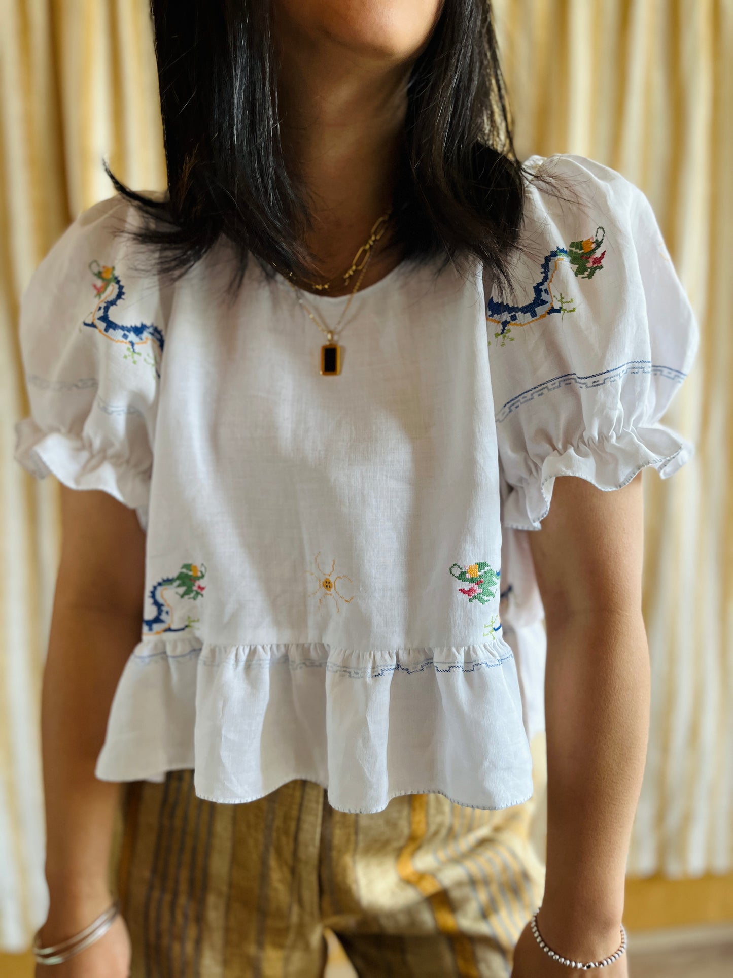 Dragon - Air thin linen dolly blouse
