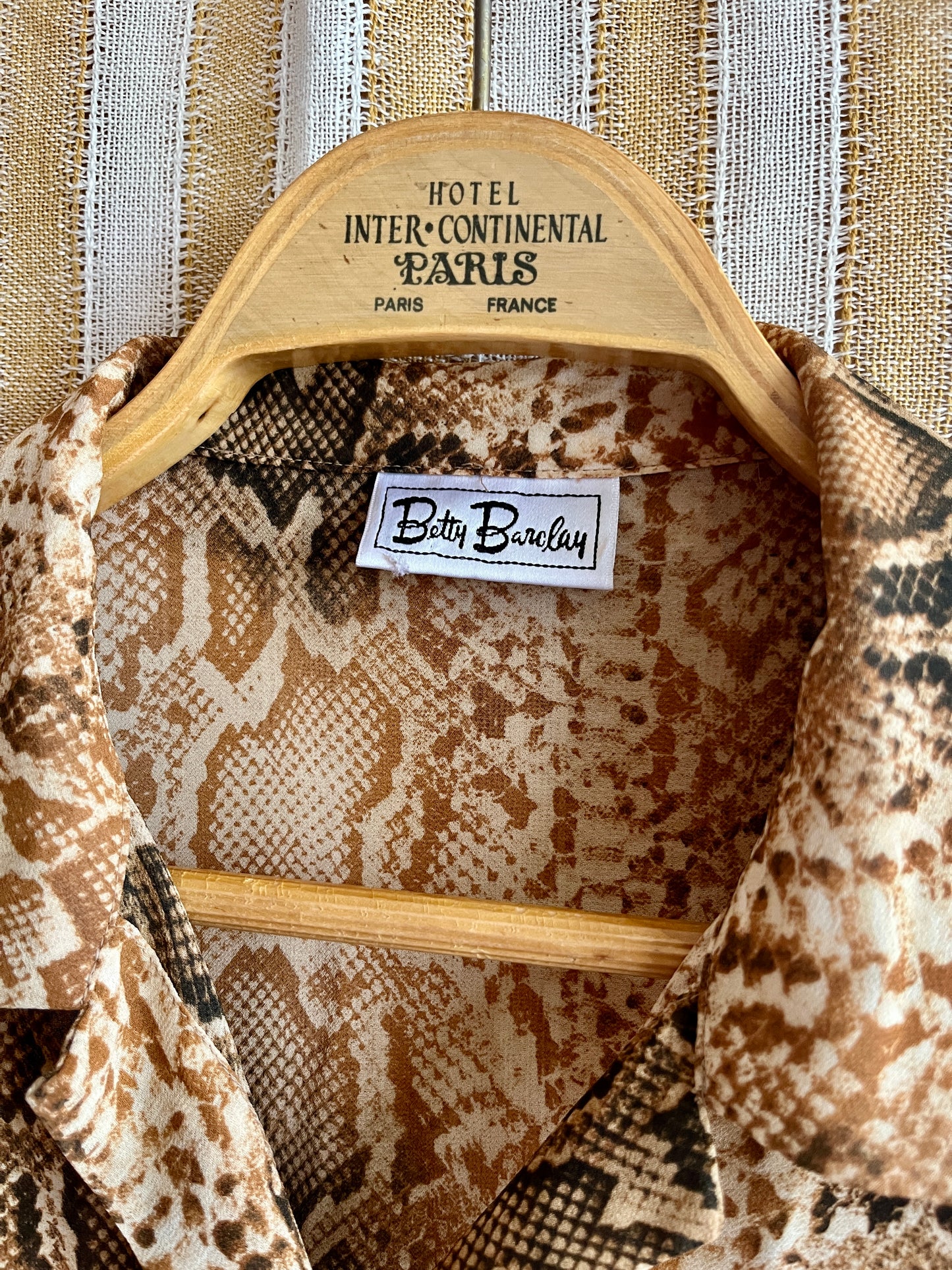 Y2K Snake prints Sheer Blouse