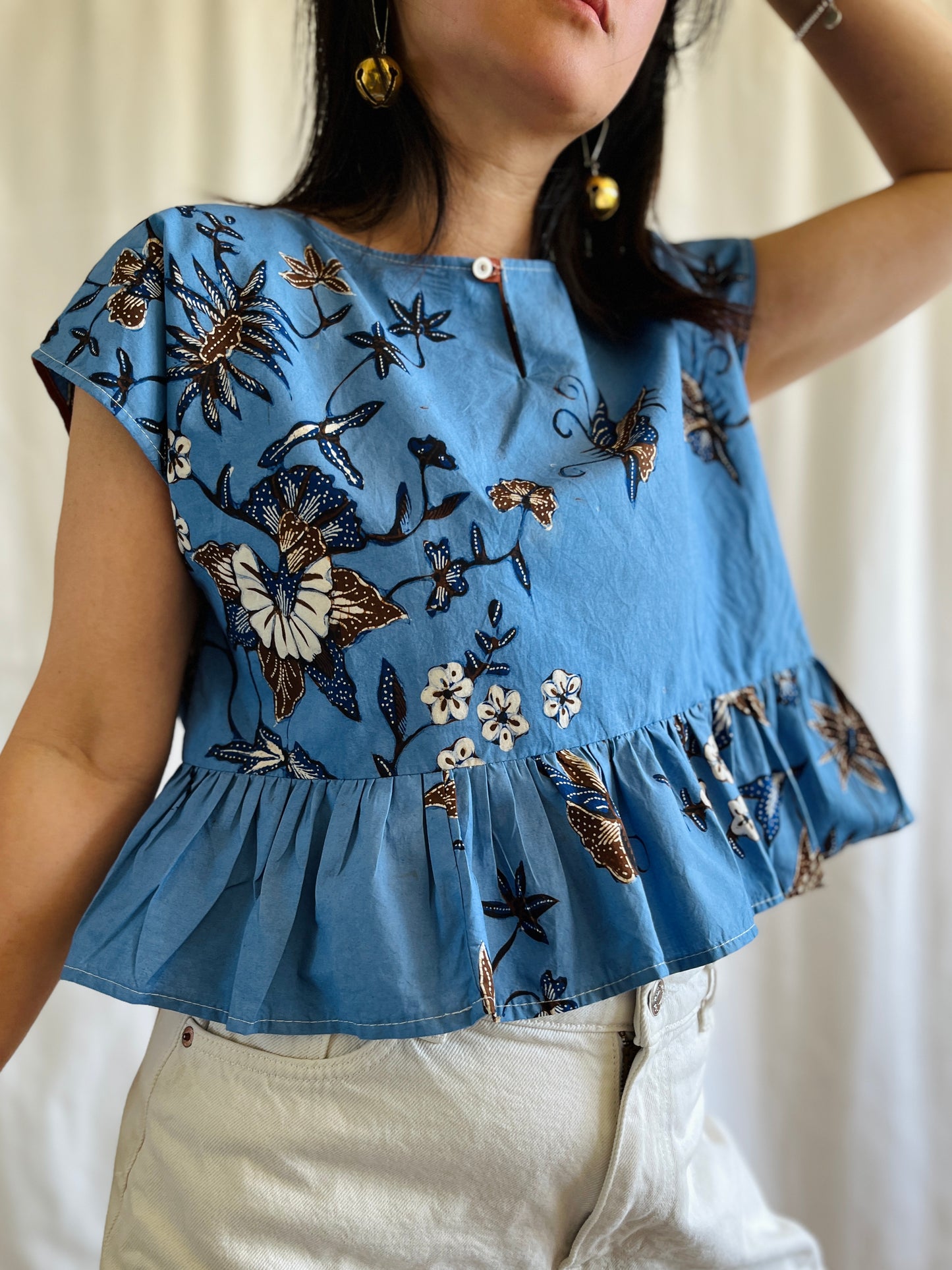 ✨ Vintage Batik Dolly Top
