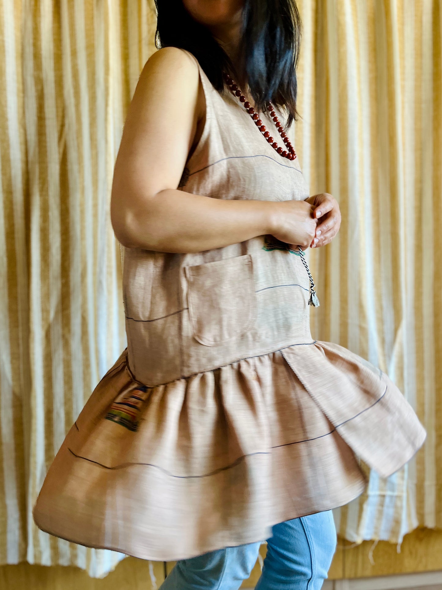 Passion Dyes - Rice linen sun dress