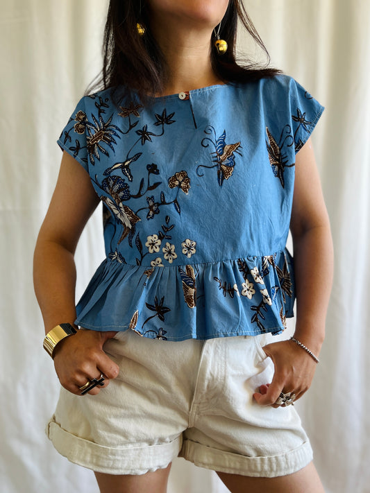 ✨ Vintage Batik Dolly Top