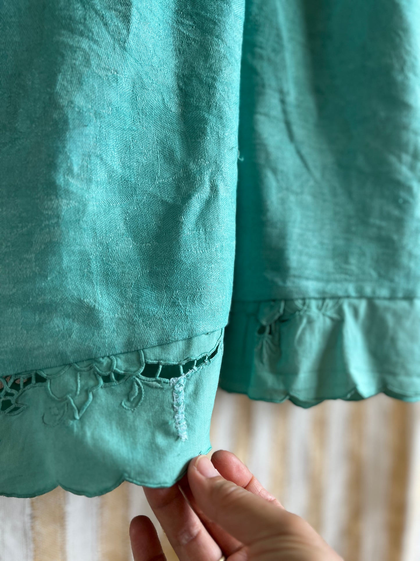 Passion Dyes - Turquoise cut work dress