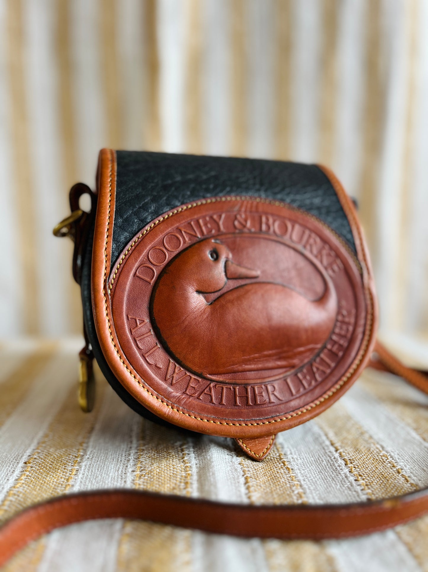 Black and British Tan BIG DUCK Crossbody