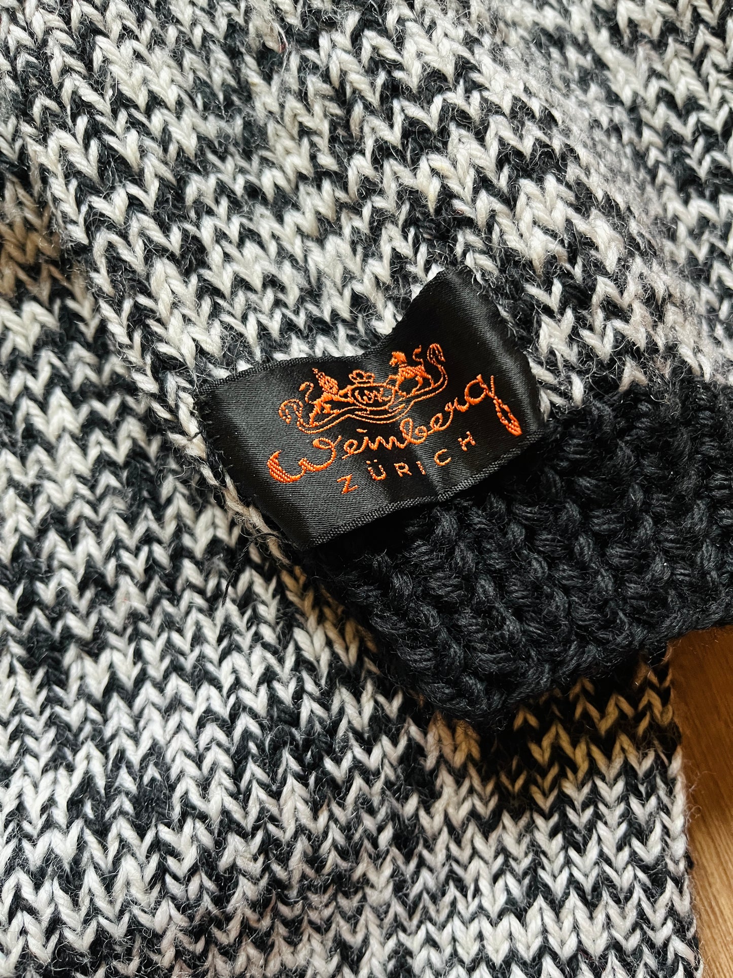 Swiss made Weinberg Zürich hand knitted boyfriend jumper