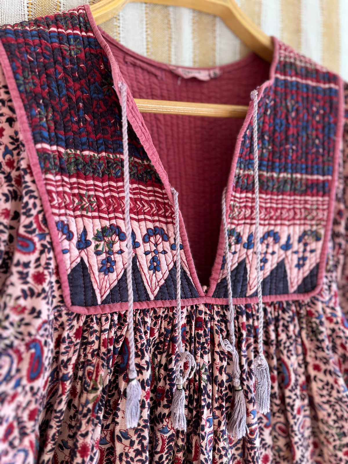 Vintage 80s Glitter Indian dress