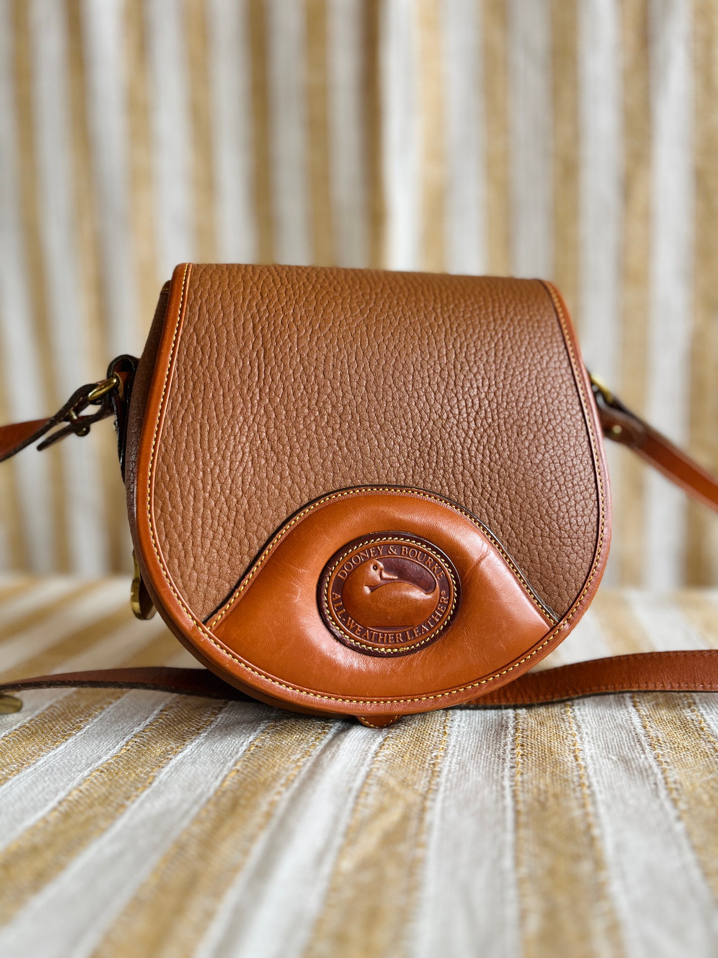 MINT All British Tan Flap Bag