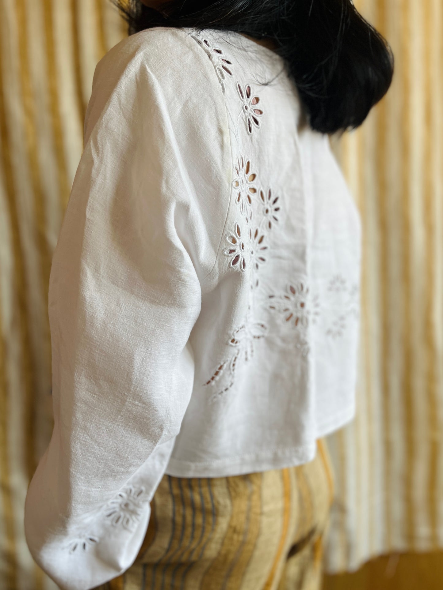 Nordic floral Blouse - Long sleeves