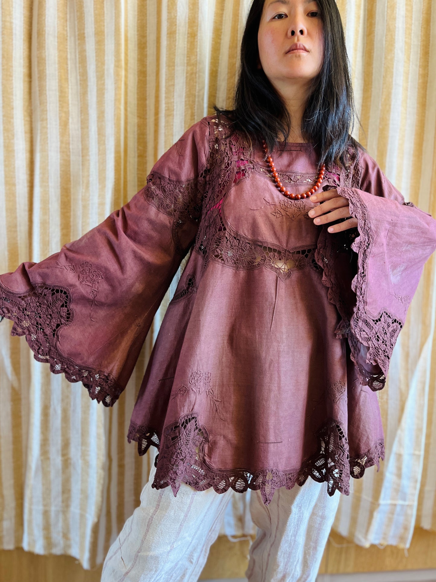 Passion Dyes - Circular crochet bell sleeve blouse