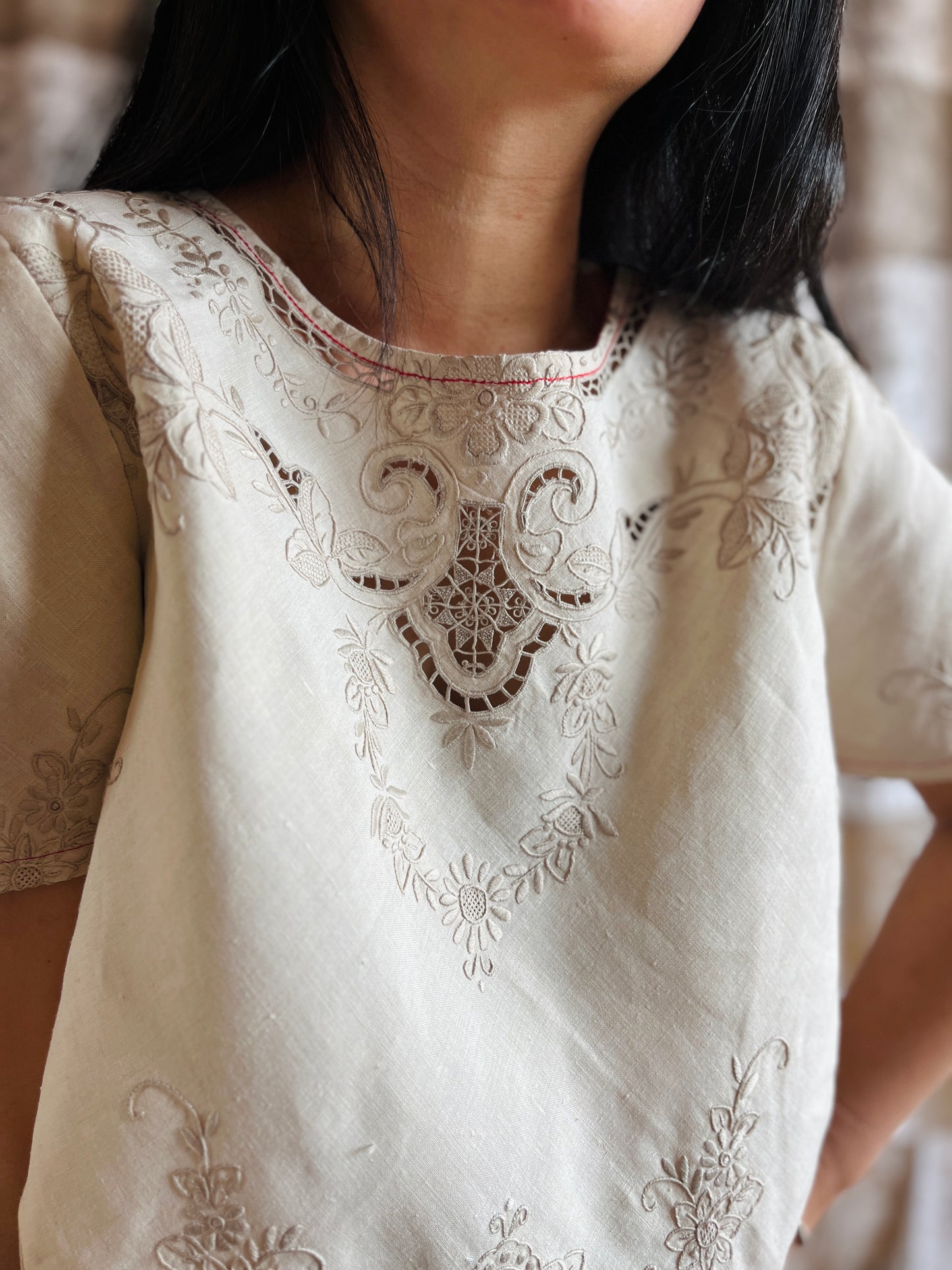 Diamond Top - Pearly Floral