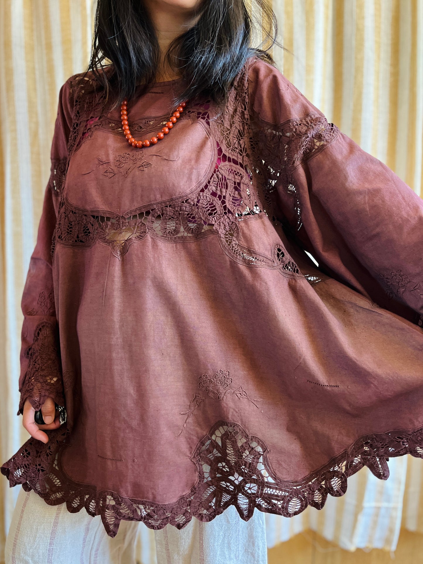 Passion Dyes - Circular crochet bell sleeve blouse