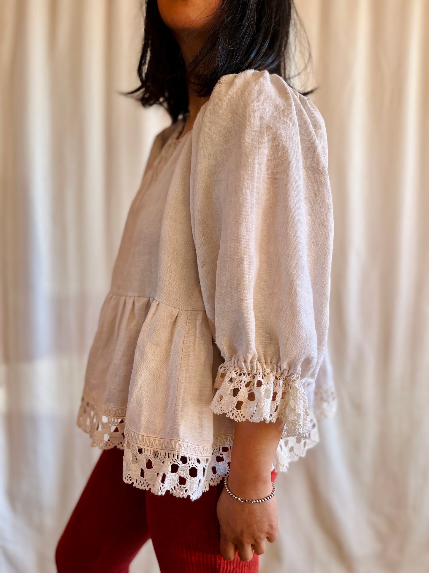 1920s French Nightgown turns Dolly Tunic