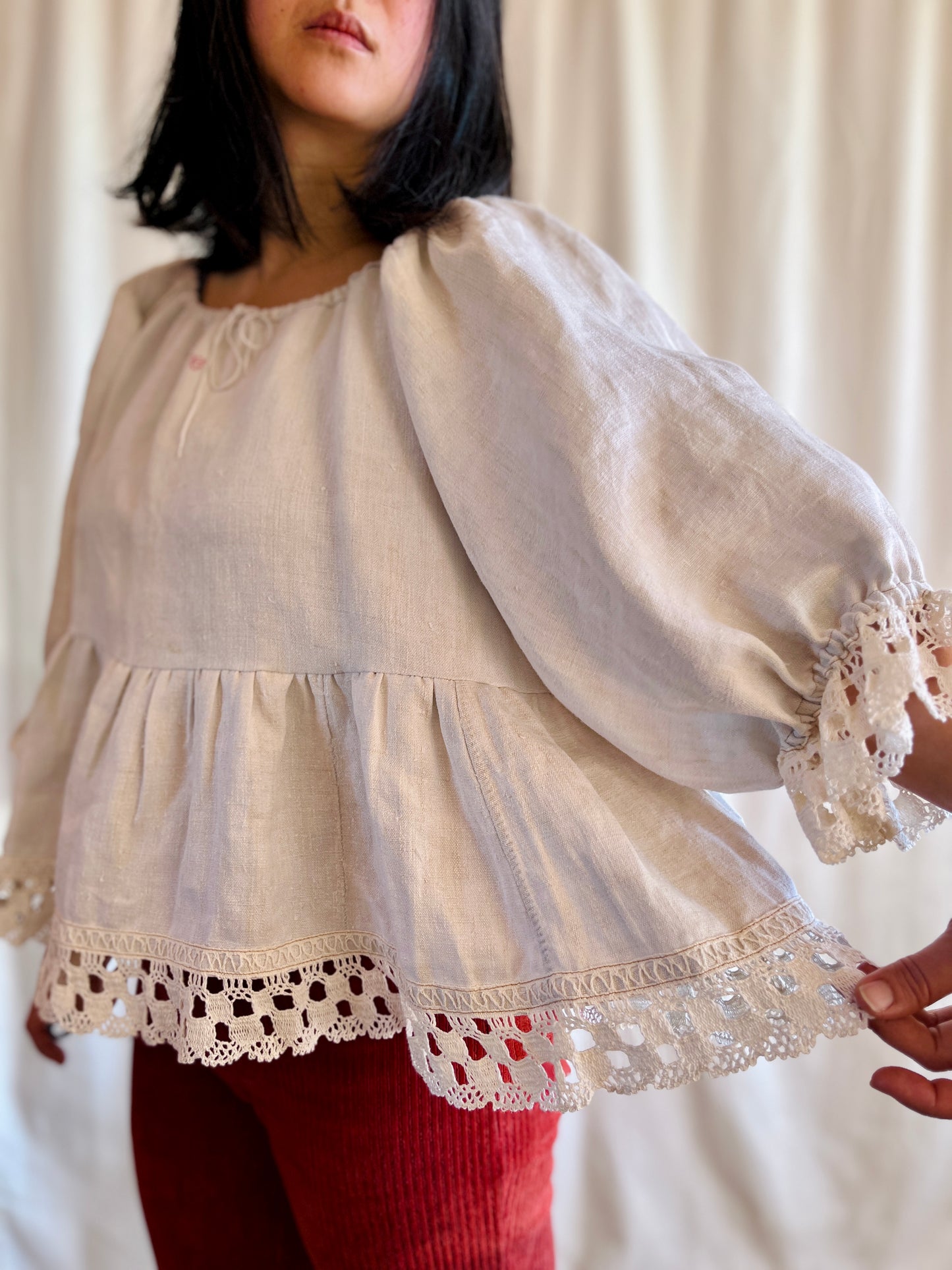1920s French Nightgown turns Dolly Tunic