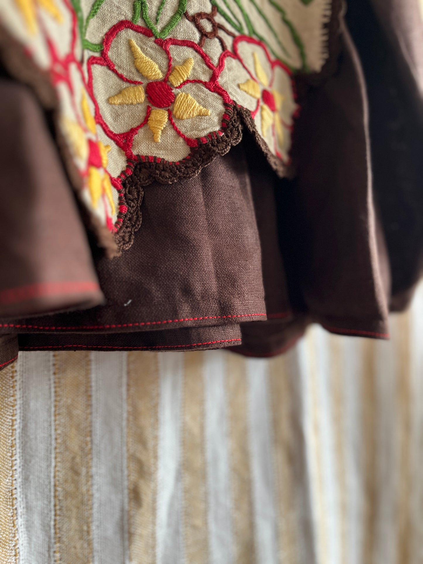 Antique Table Runner Mini Dress