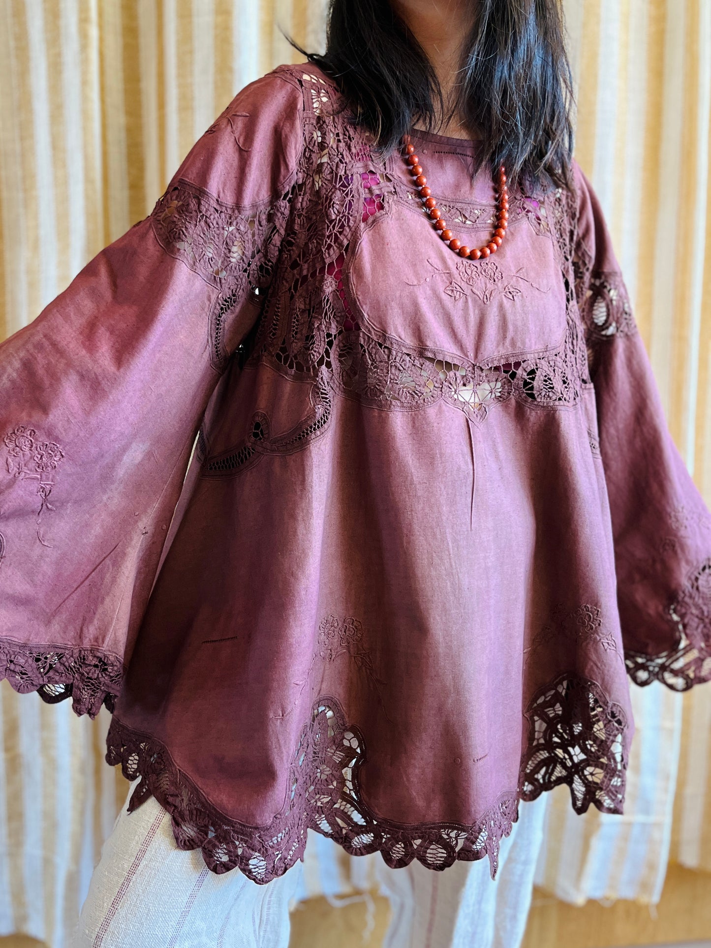 Passion Dyes - Circular crochet bell sleeve blouse