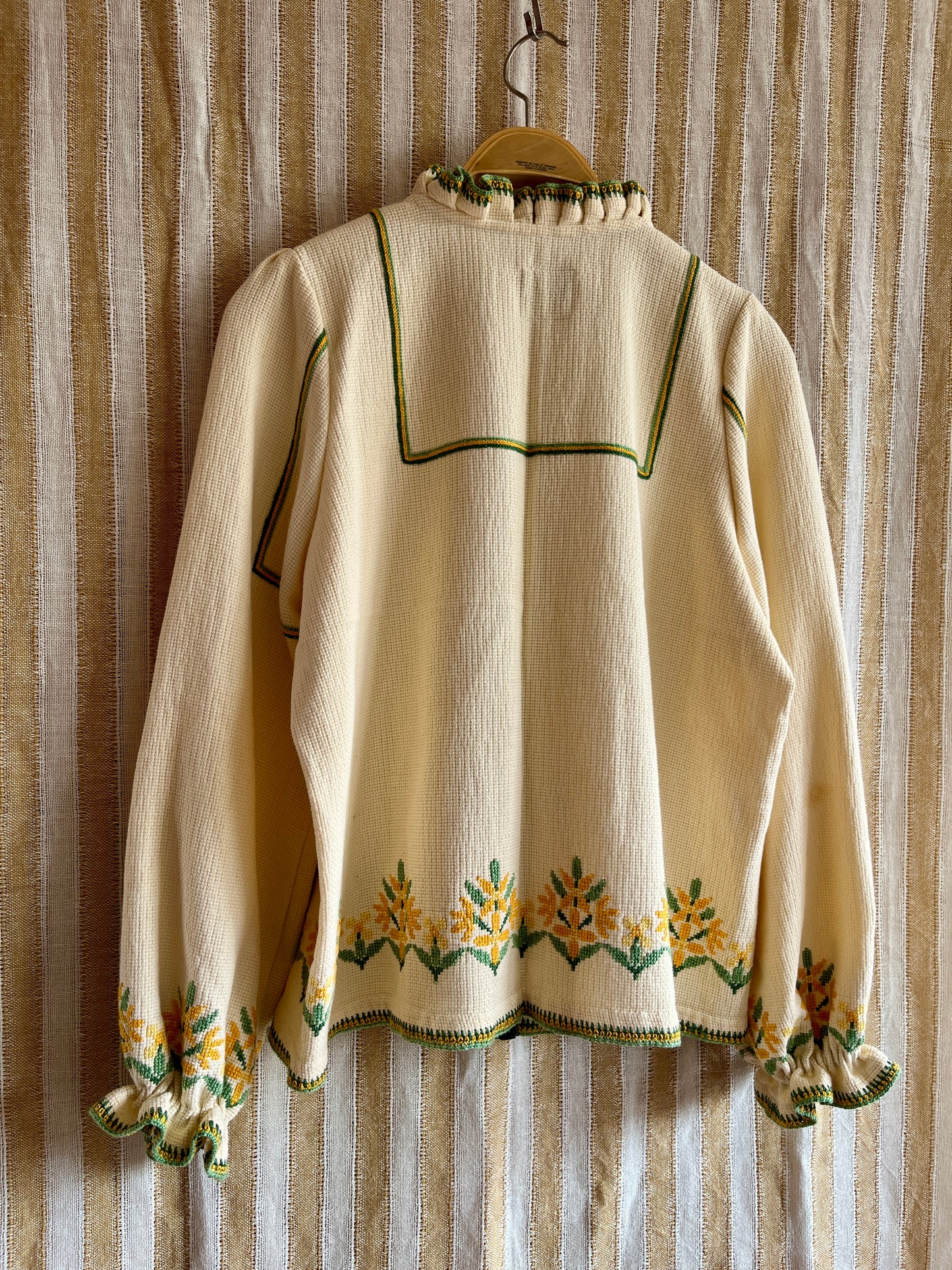 Waffle Cotton Spring Jacket with Matching Belt