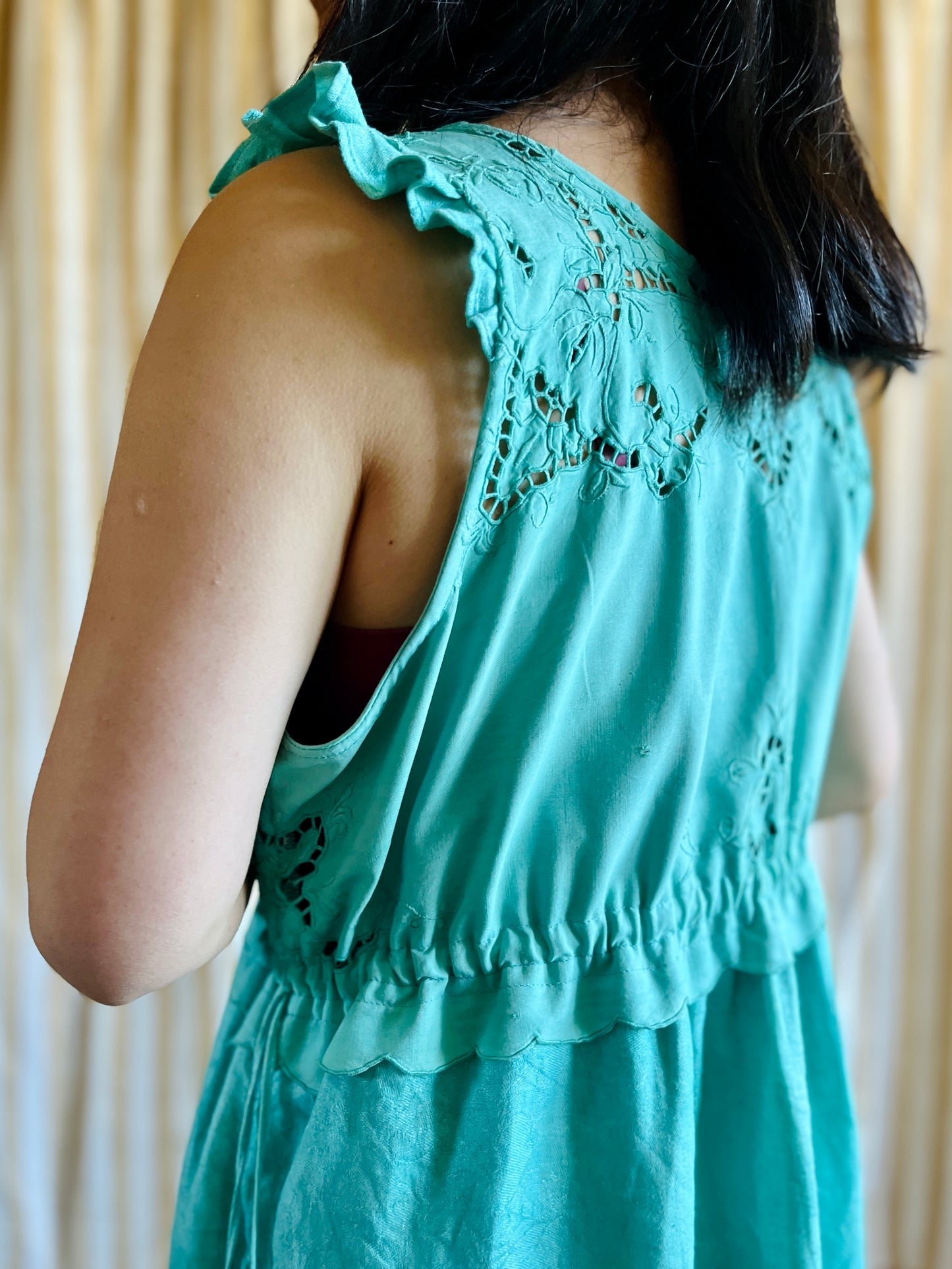 Passion Dyes - Turquoise cut work dress