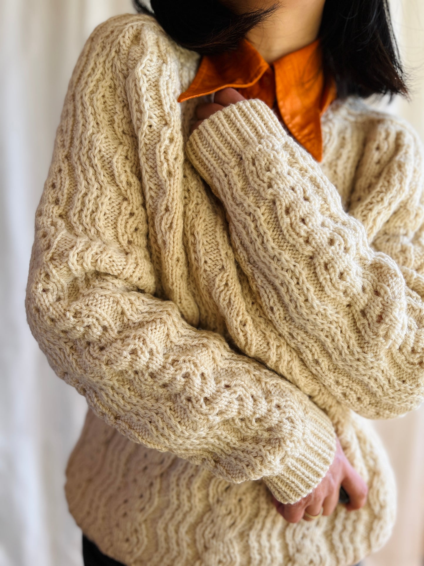 80s handknitted Soft wool Sweater