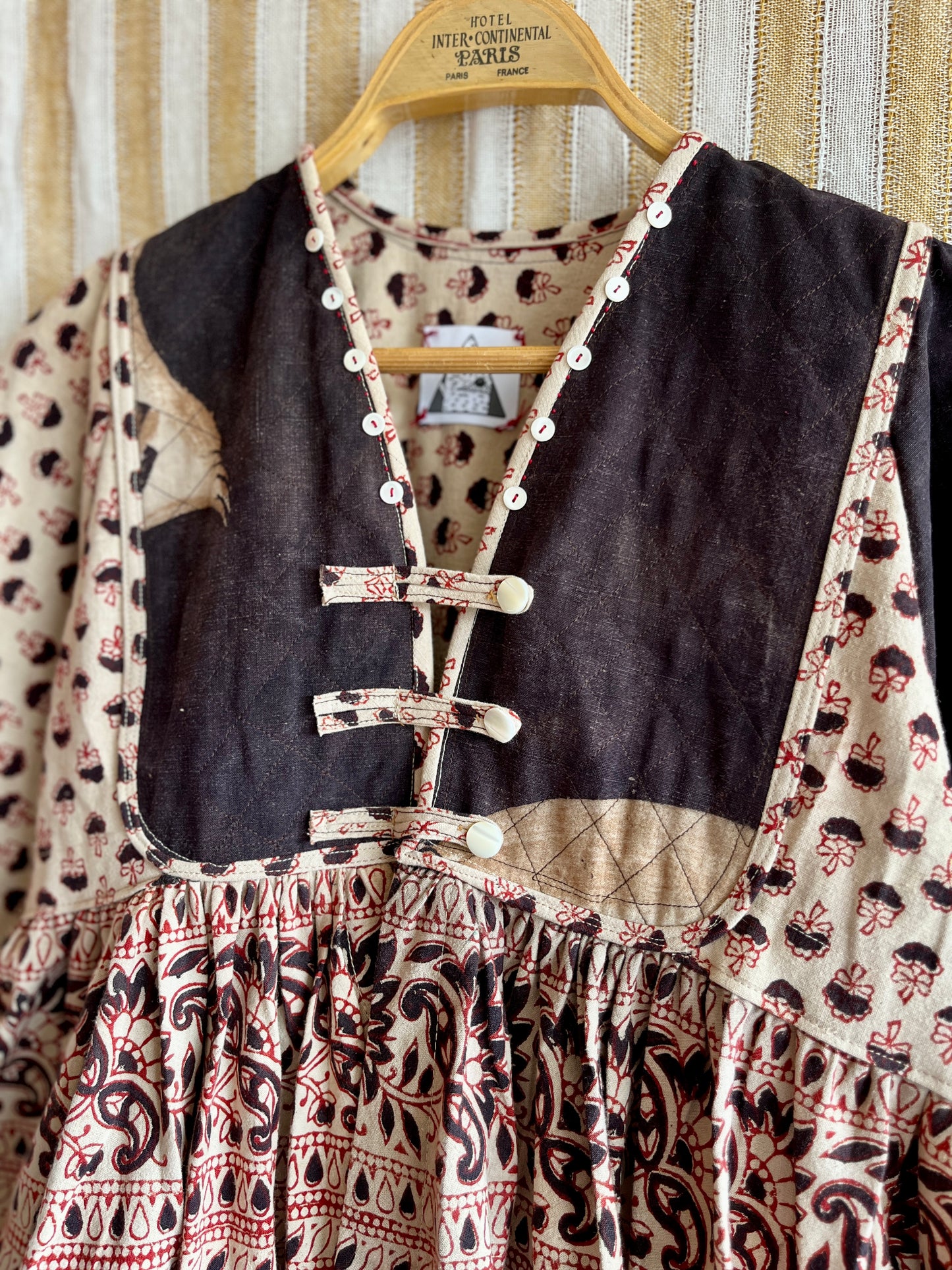 Goddess Jacket / Blouse made from vintage Indian Print