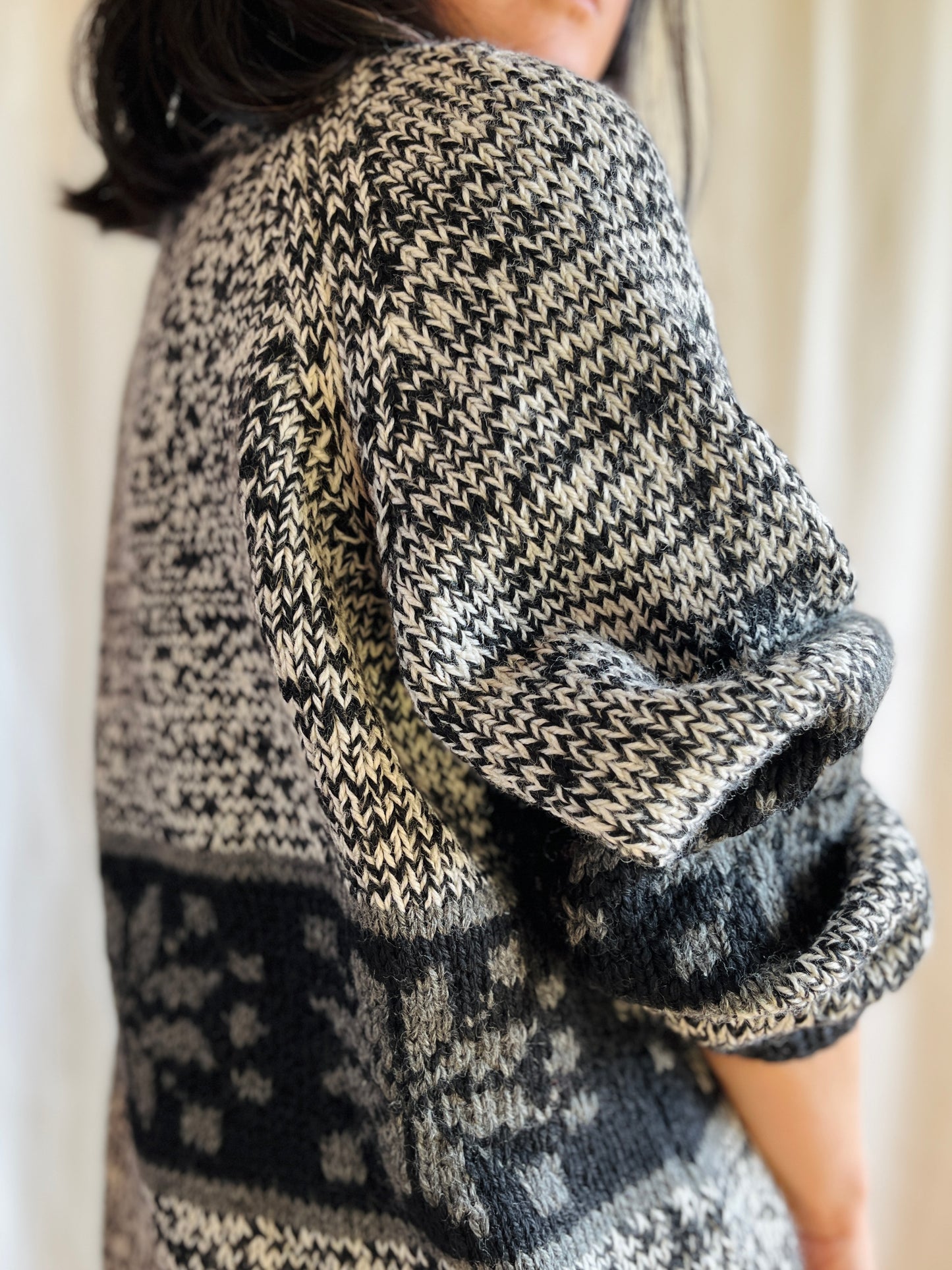Swiss made Weinberg Zürich hand knitted boyfriend jumper
