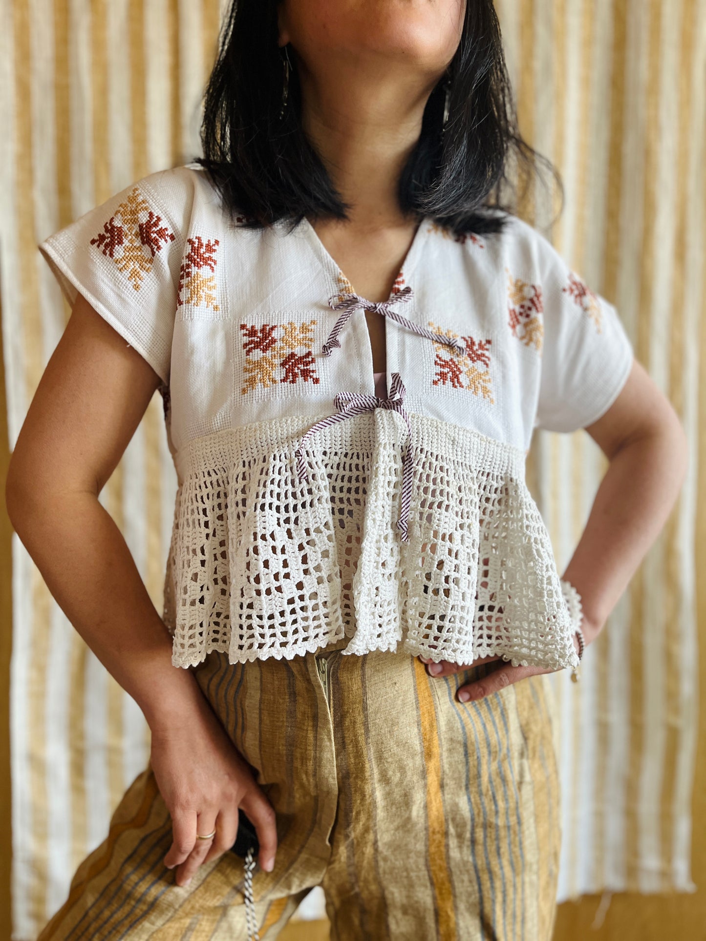 Crochet Dolly Cropped Top