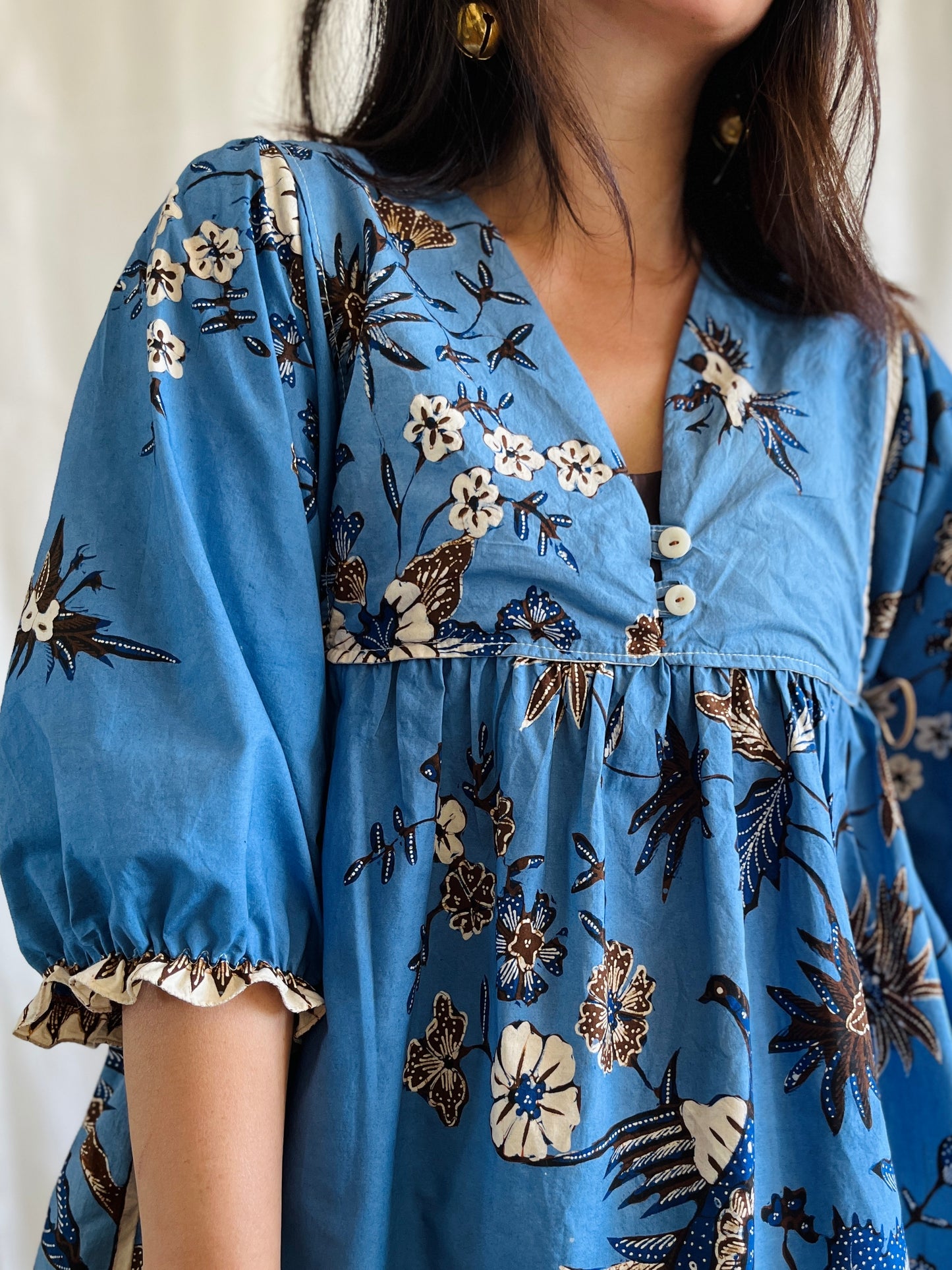 Vintage Batik Goddess Dress