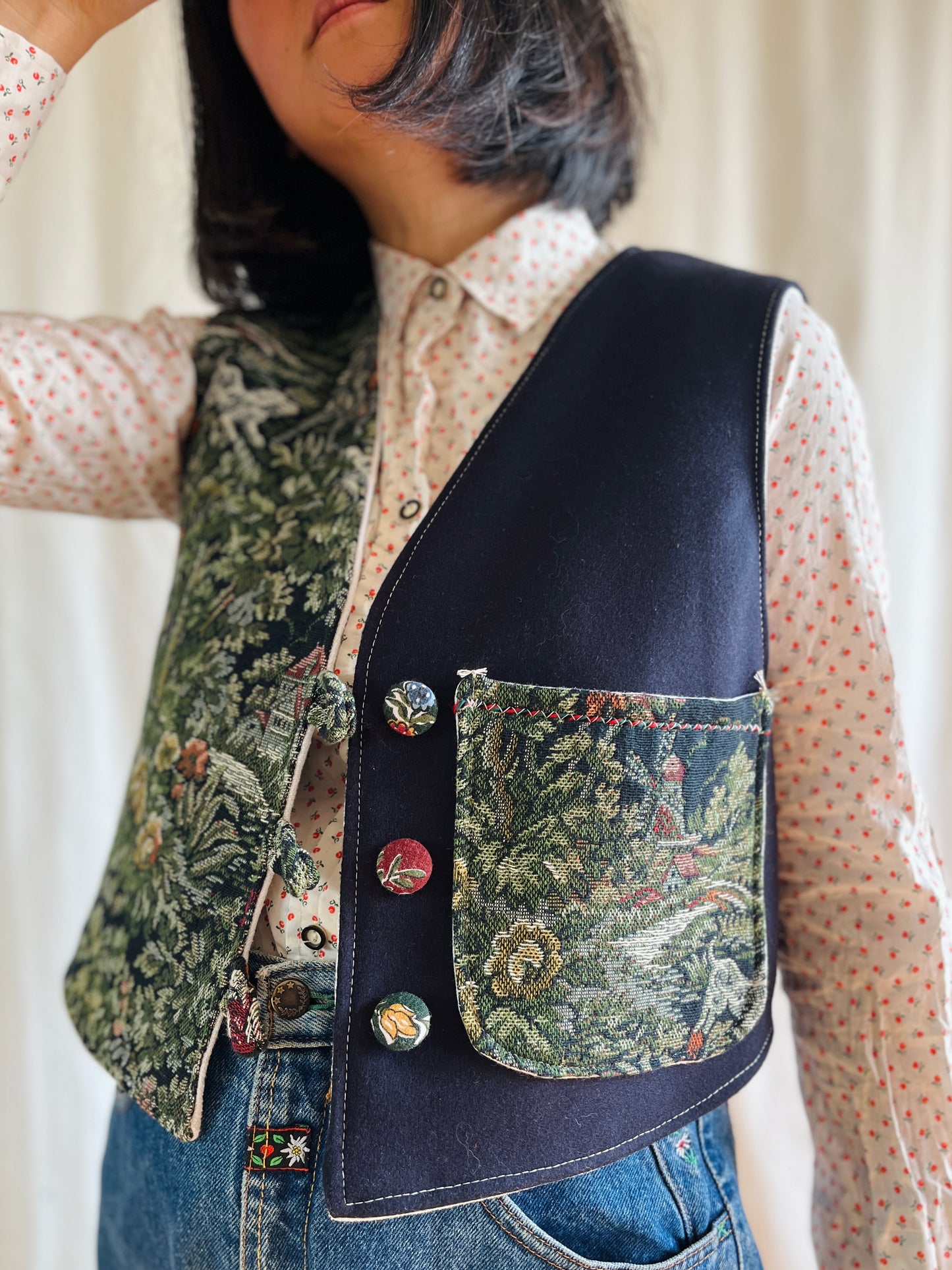 👒 Victorian hunting reversible waistcoat