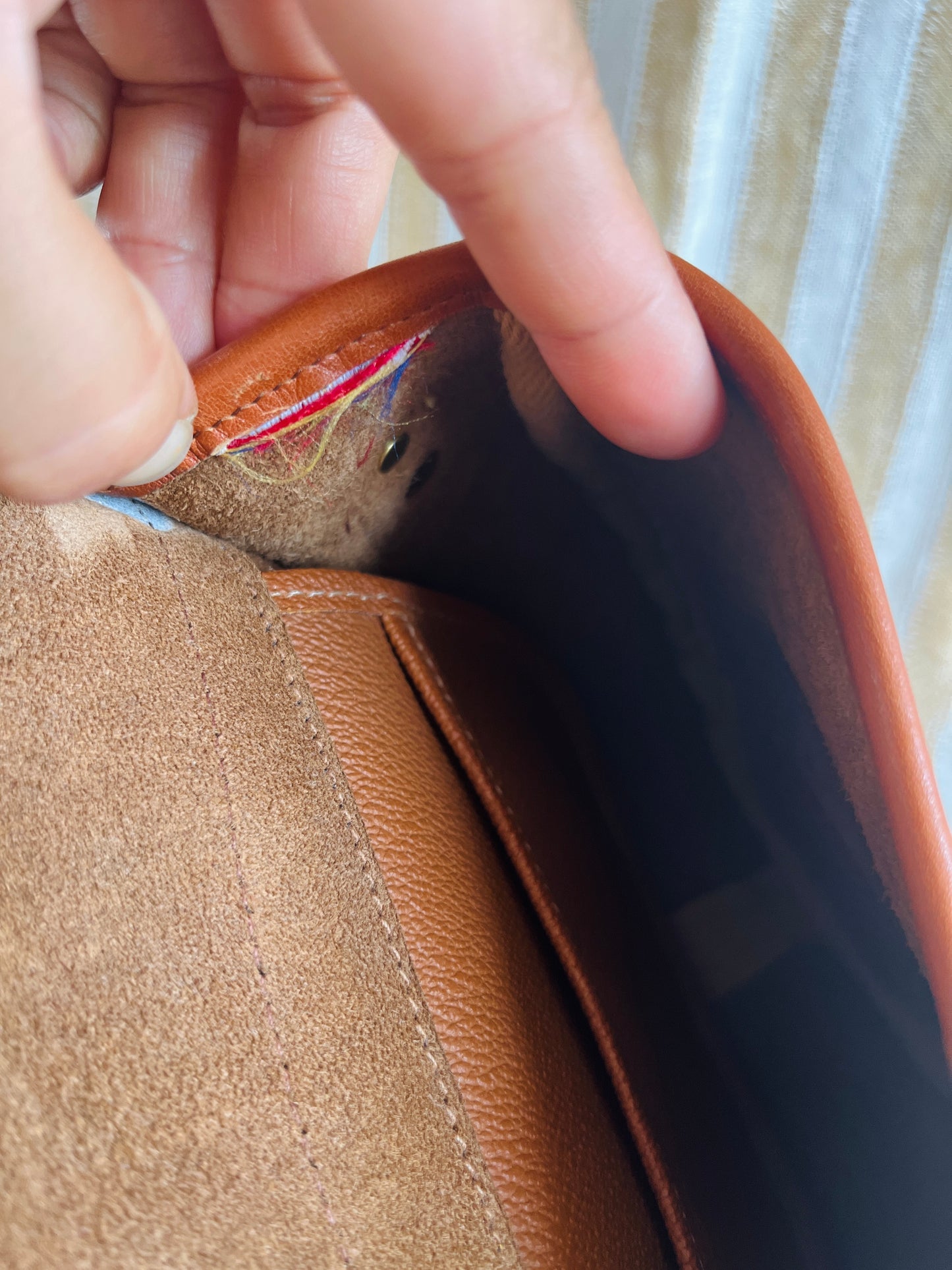 MINT All British Tan Flap Bag
