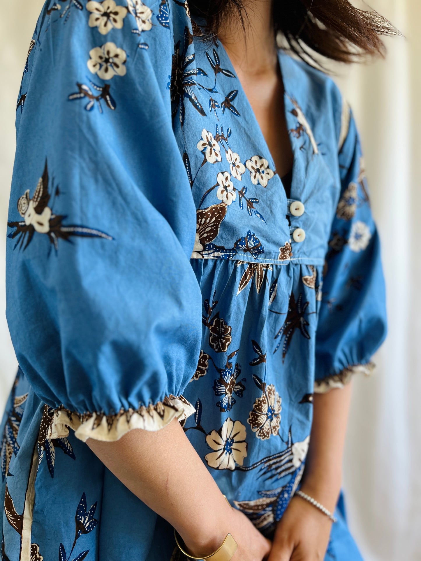 Vintage Batik Goddess Dress