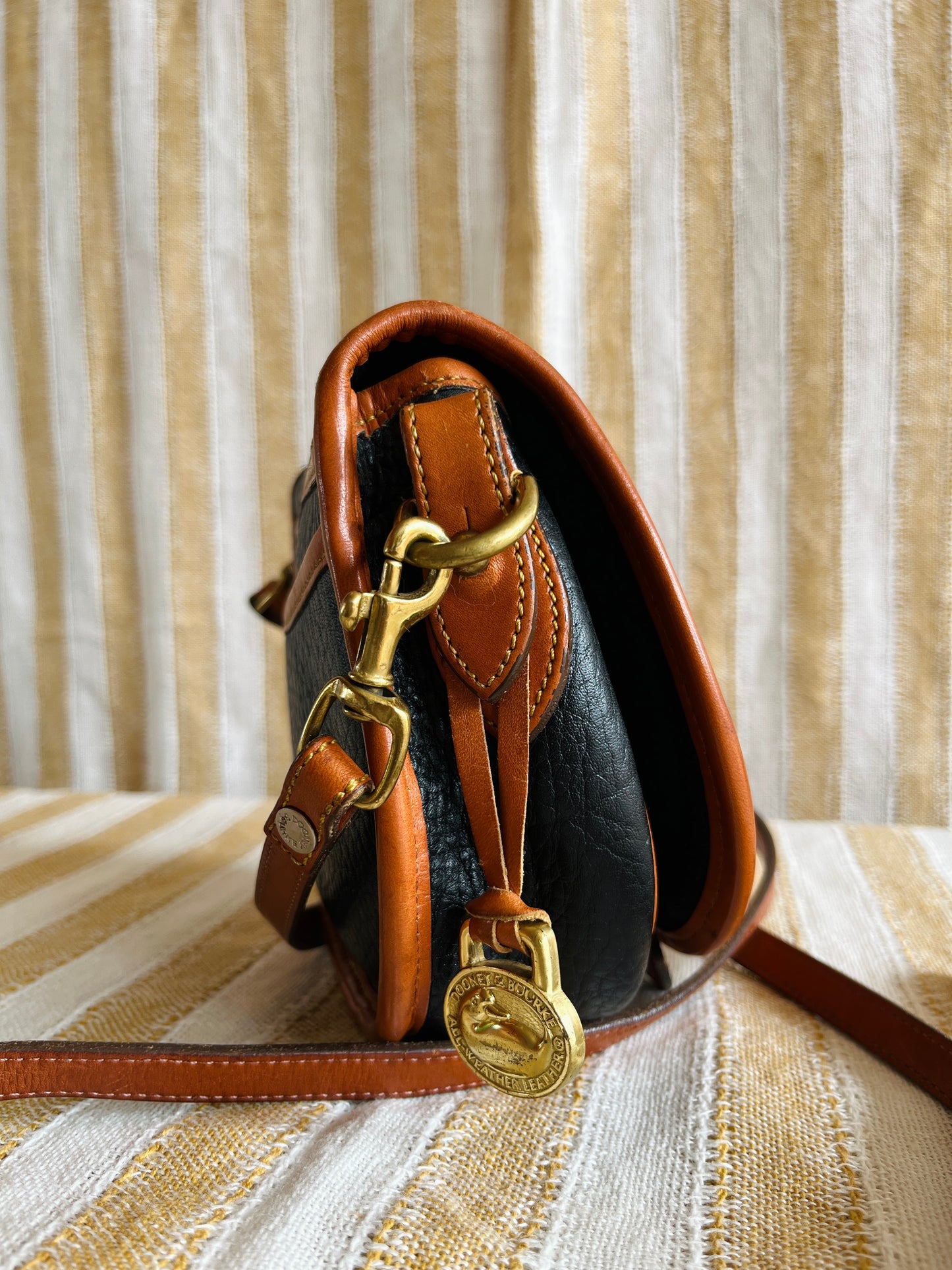 Black and British Tan BIG DUCK Crossbody