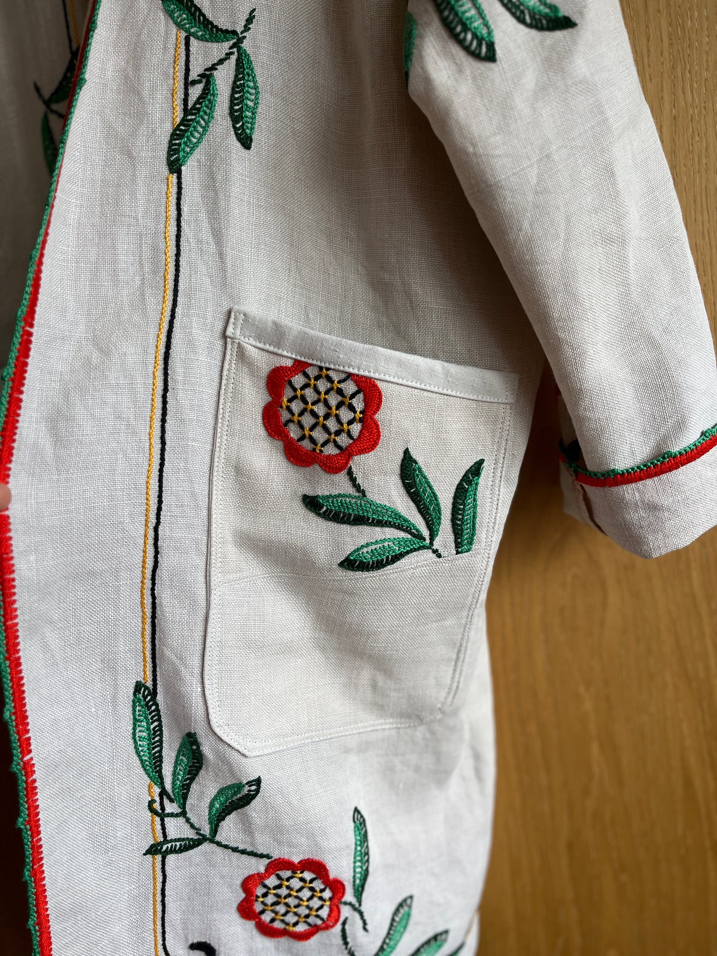 Linen long kimono