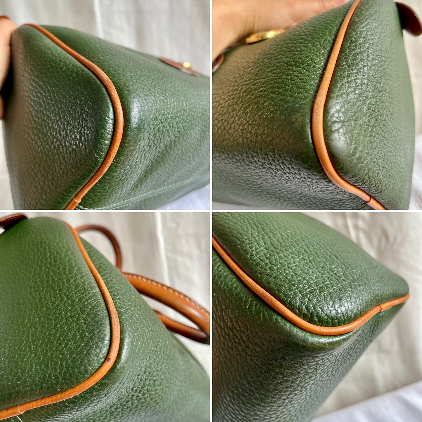 Fir Green/British Tan R28 Top Handle Speedy Doctor's Bag Satchel